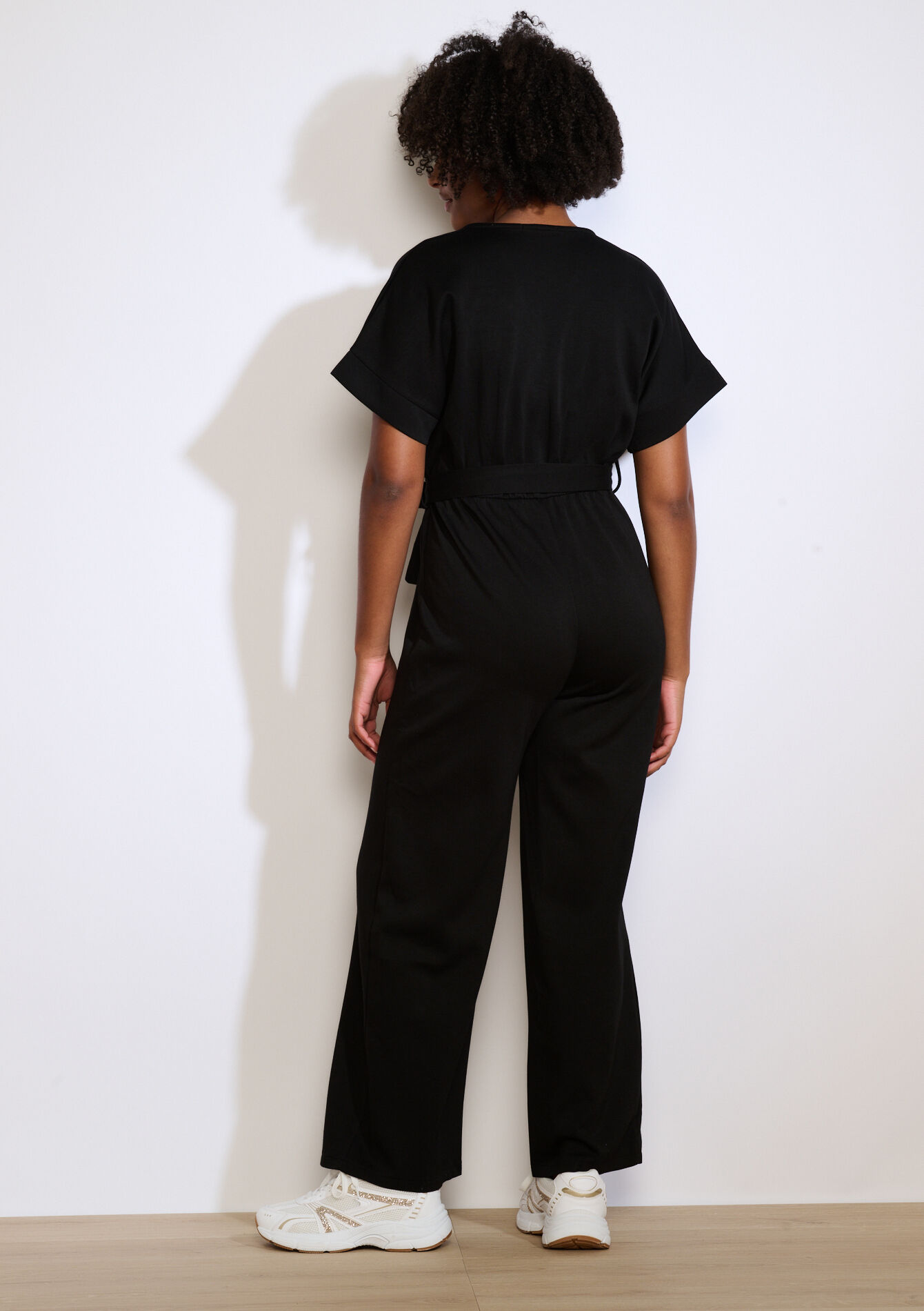 Overslag jumpsuit - BLACK - 06004651_1119