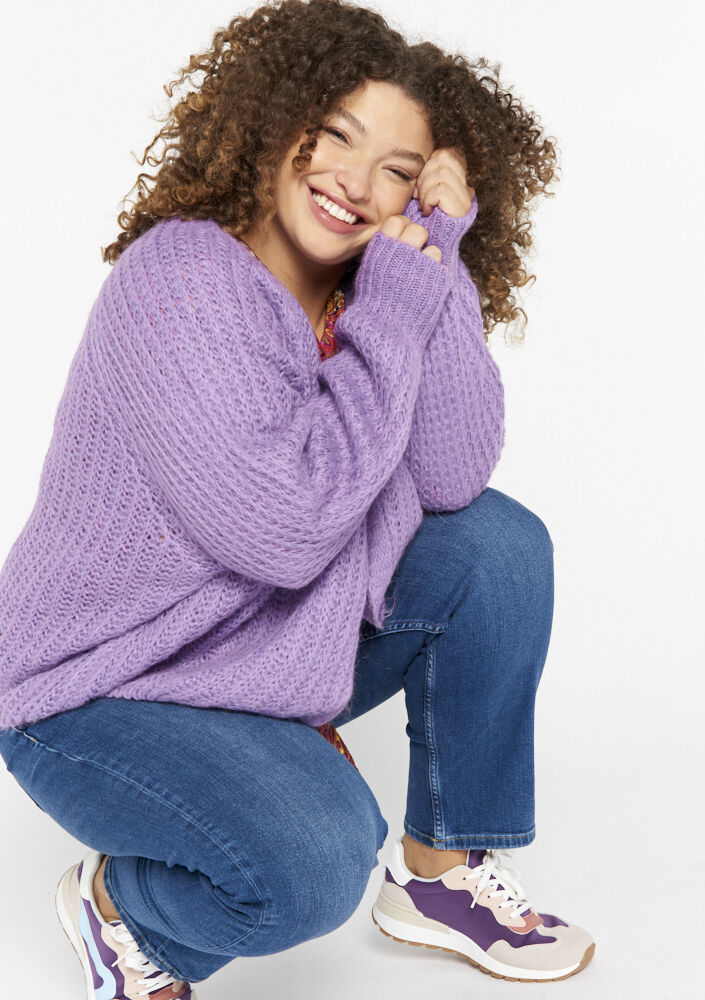 Cardigan - LILAC BRIGHT - 04101070_2578