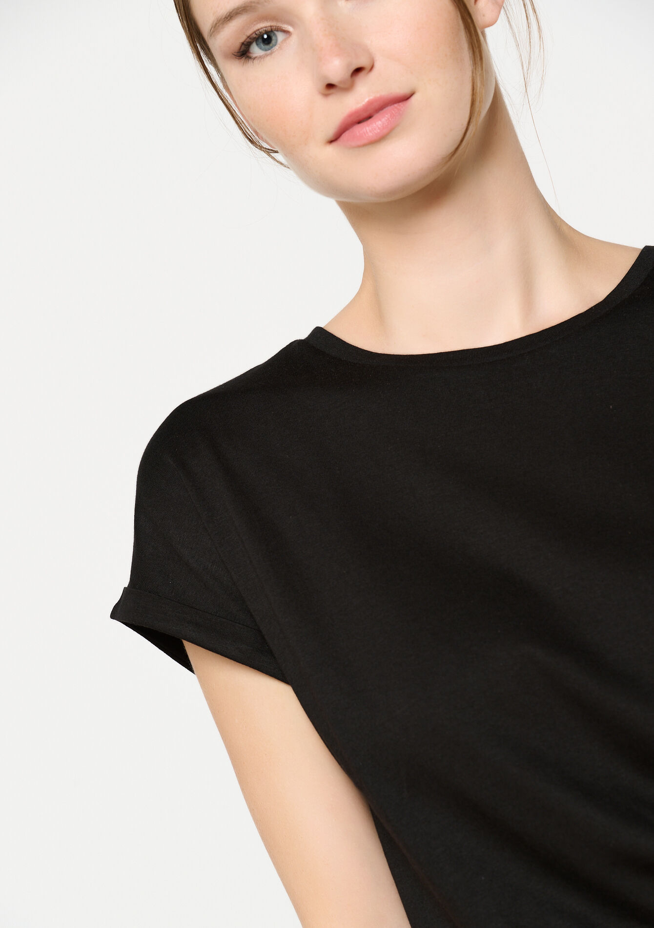 T-shirt met korte mouwen, T-shirt met korte mouwen - BLACK - 02301582_1119