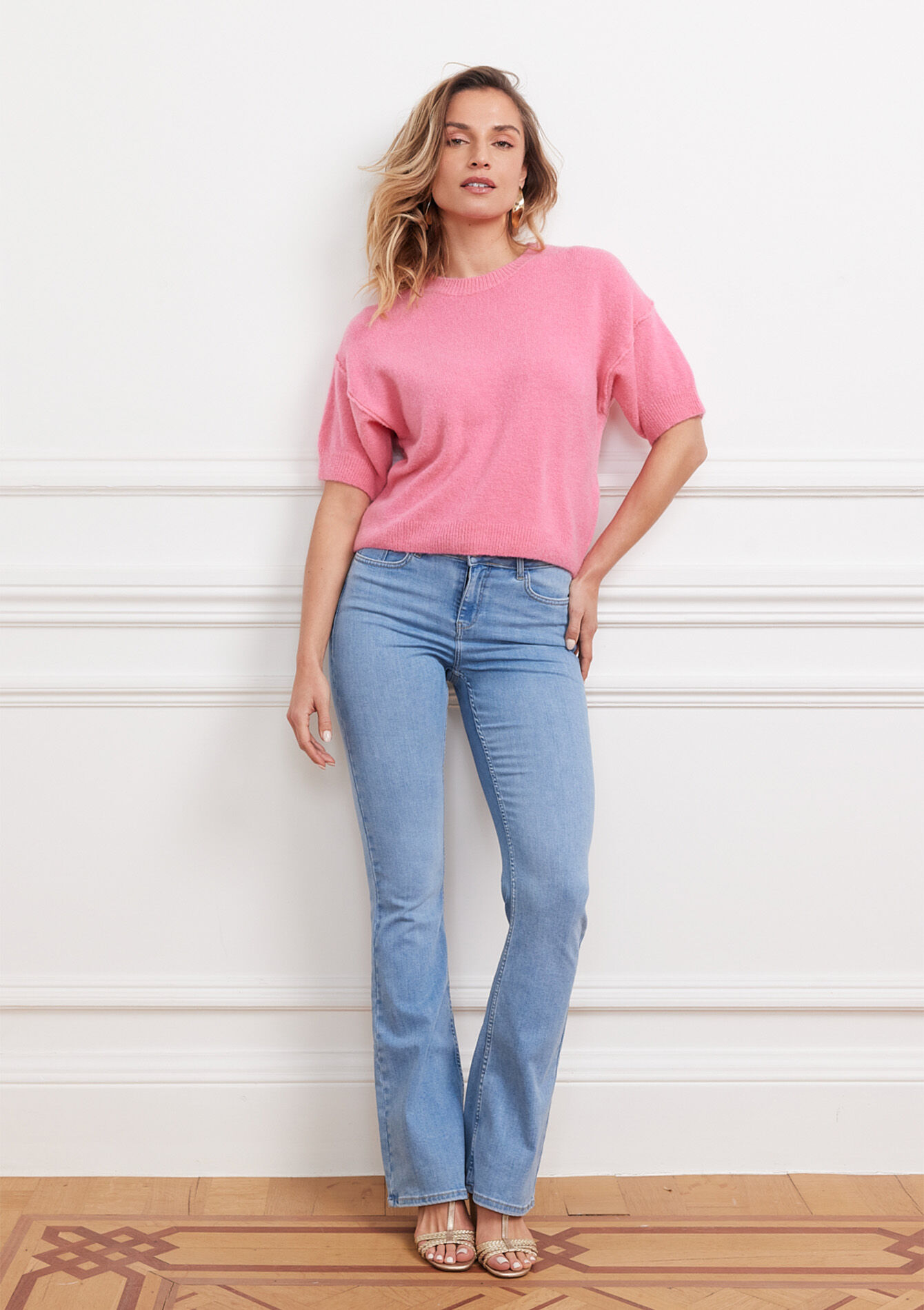 Bootcut jeans - BLUE BLEACHED - 22000504_0502