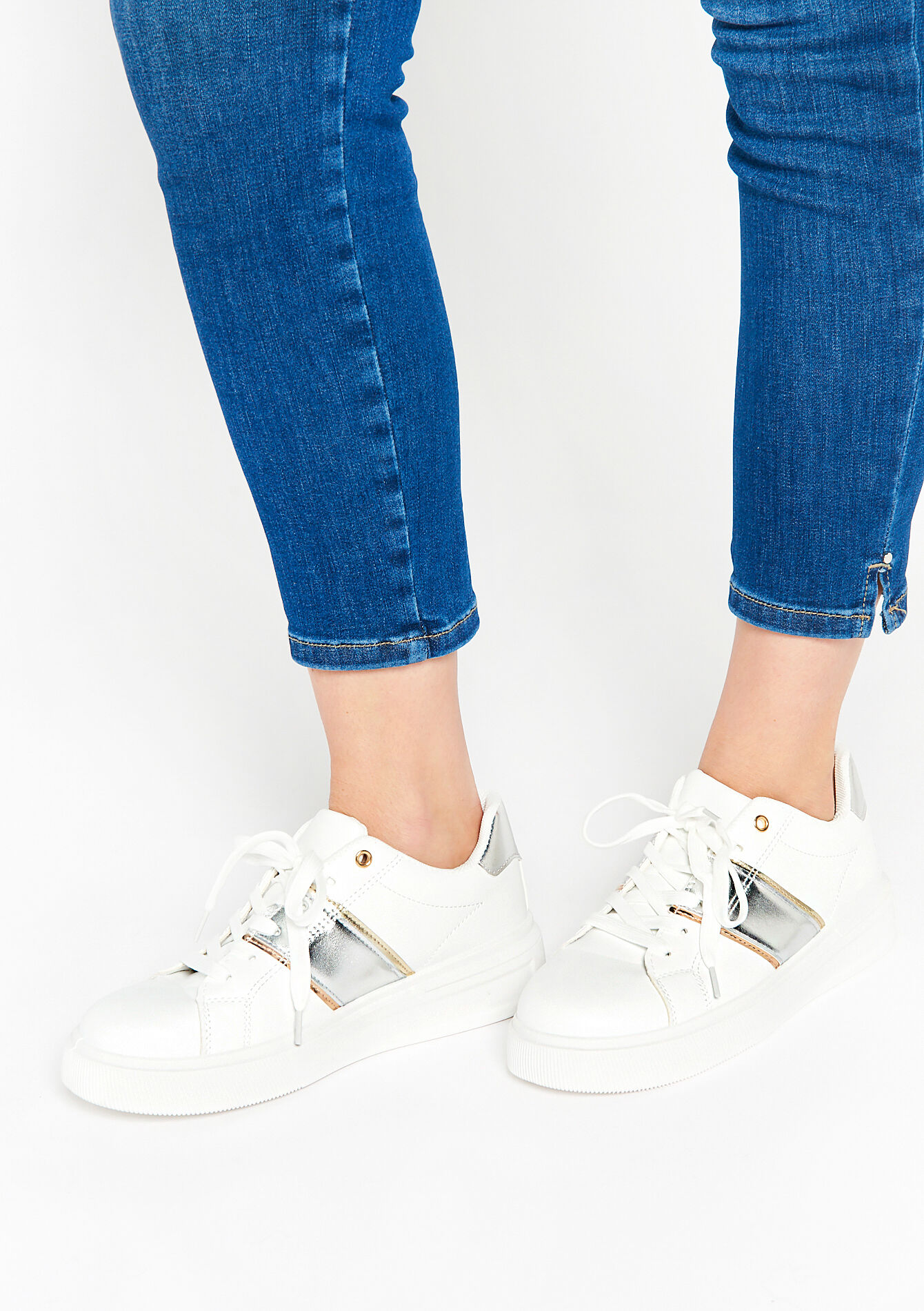 Trainers - SILVER - 13000669_1059