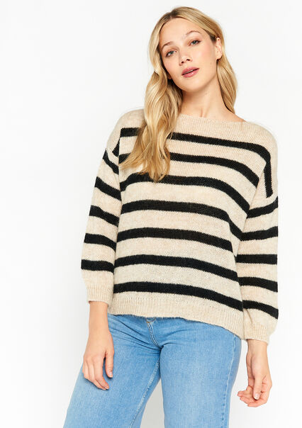 Striped pullover - OFFWHITE - 04006161_1001