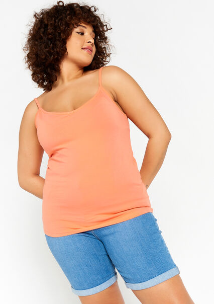 Top with spaghetti straps - CORAL PINK  - 02200326_1968