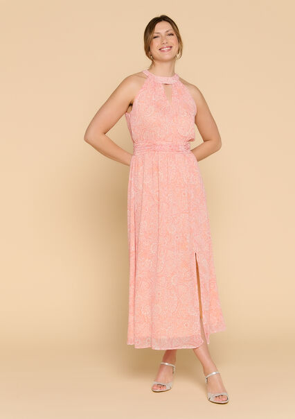 Maxi-jurk met paisleyprint - MANDARINE - 08601542_1243