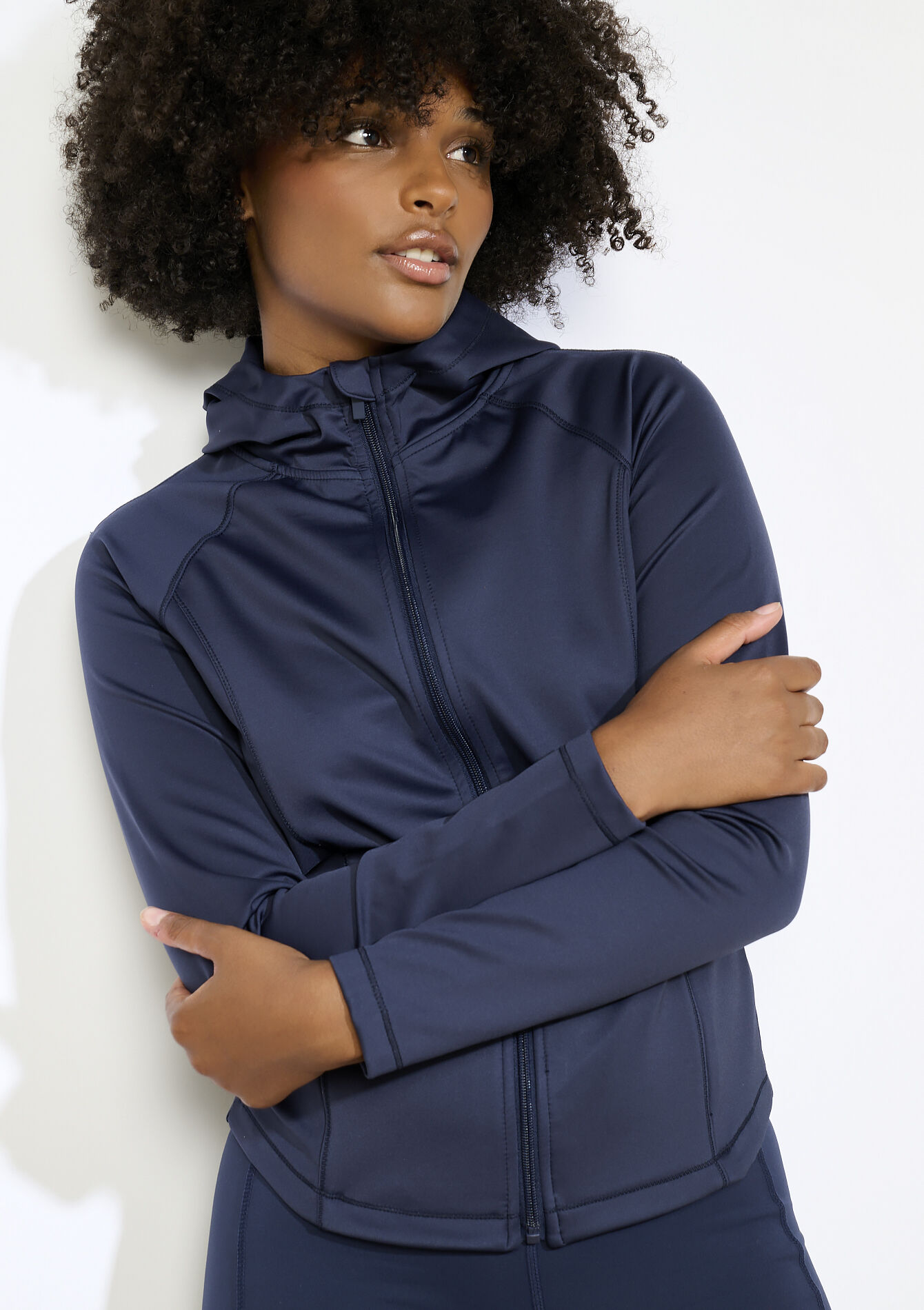 Technisch sportvest met rits, Technisch sportvest met rits - NAVY BASIC - 15100366_2723