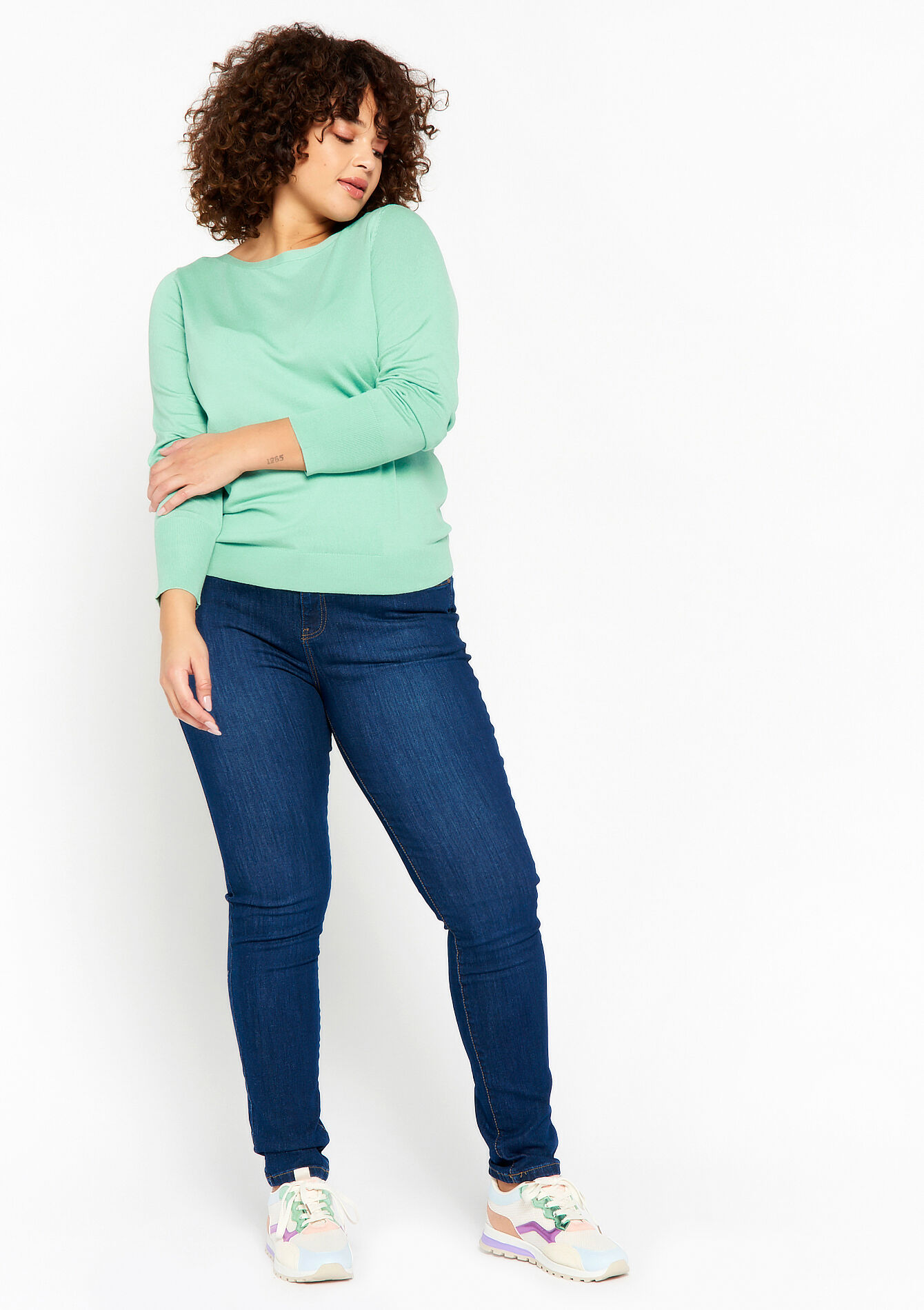 Pull en maille fine, Pull en maille fine - MINT GREEN - 04005925_1723