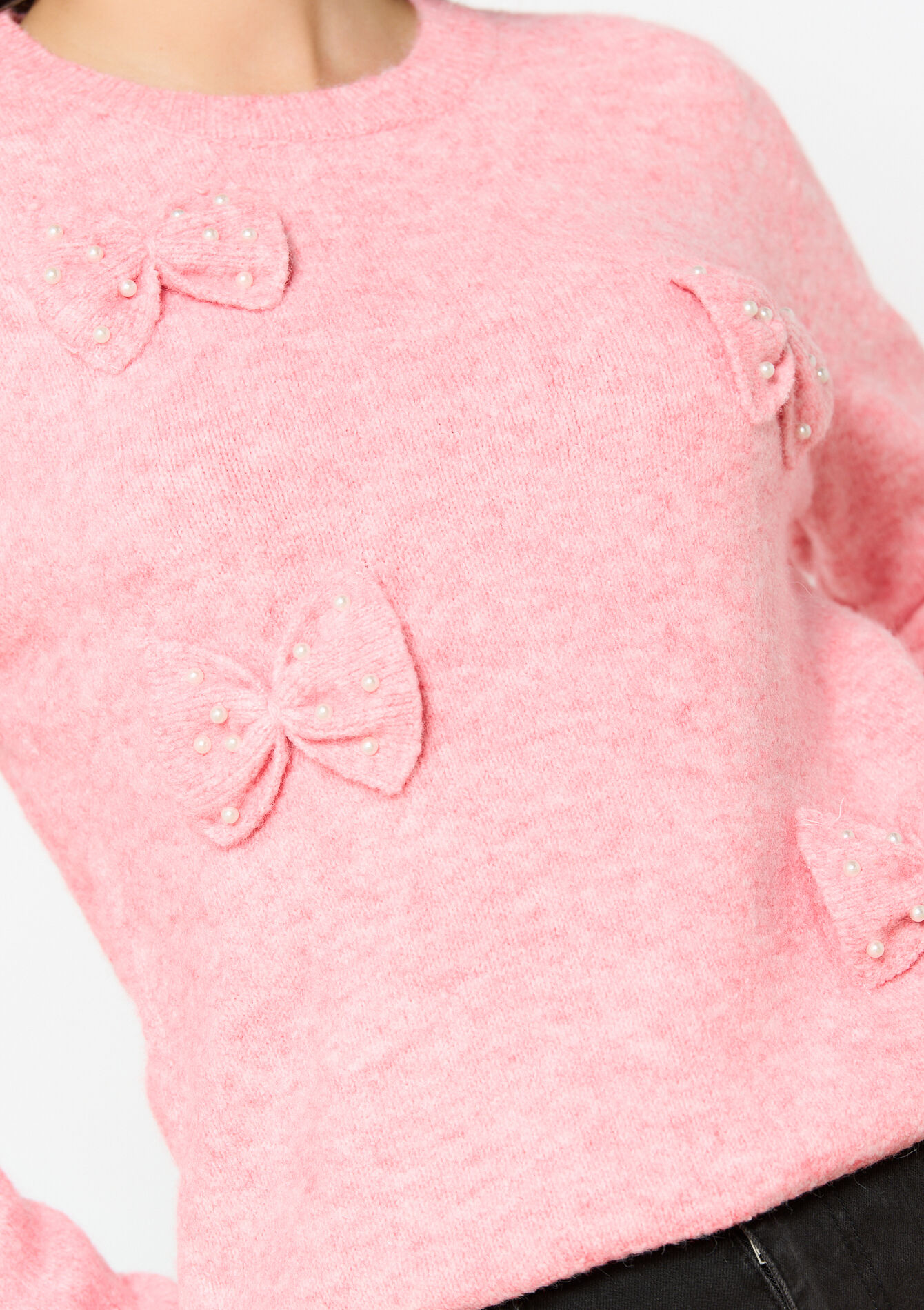 Trui met strikjes - PINK BUBBLEGUM - 04006617_1477