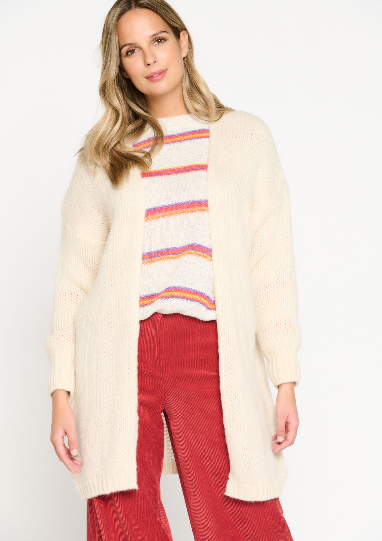 Long cardigan, Long cardigan - OFFWHITE - 04800279_1001