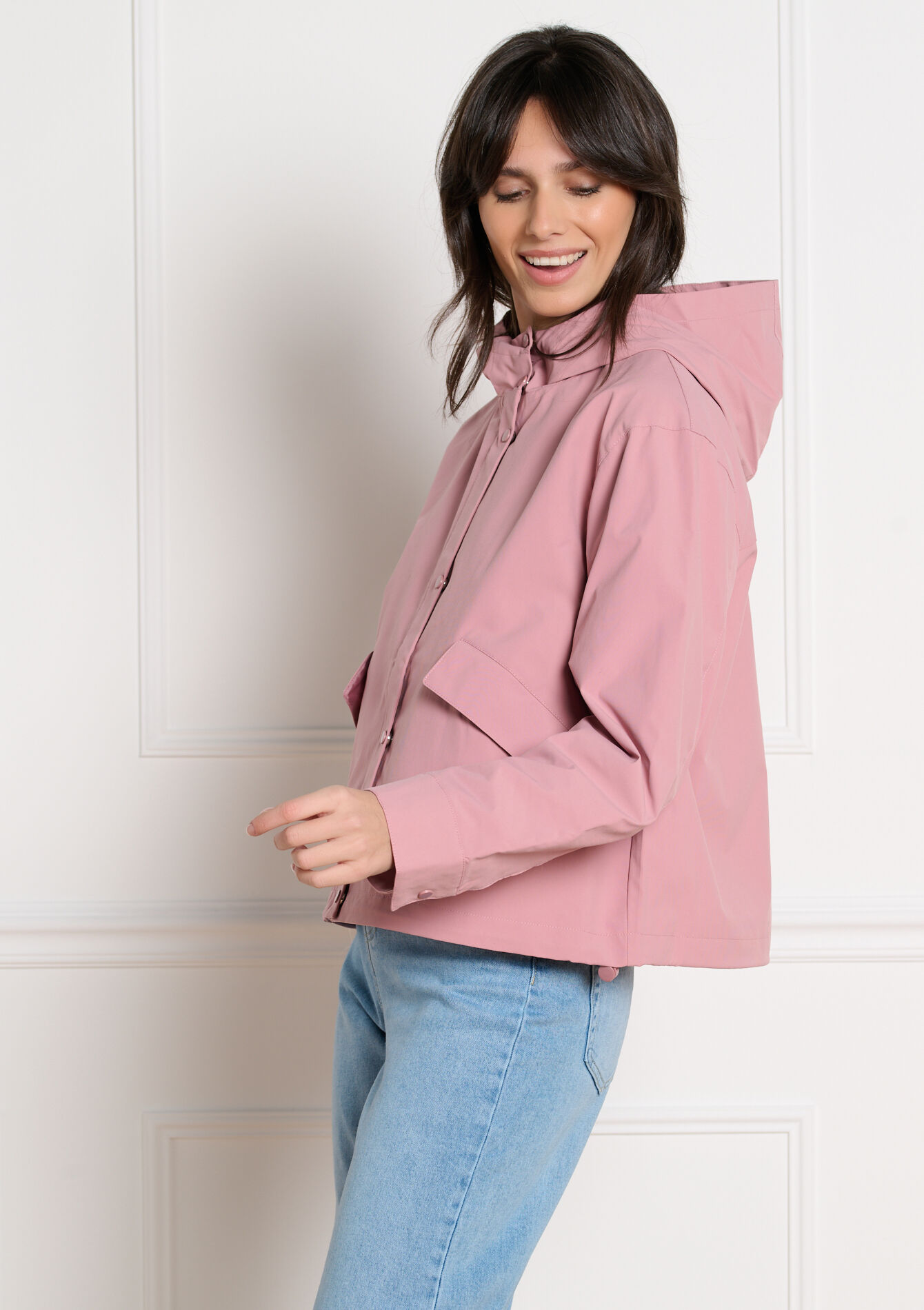 Veste imperméable à capuche - COSMETIC PINK - 23000792_5733
