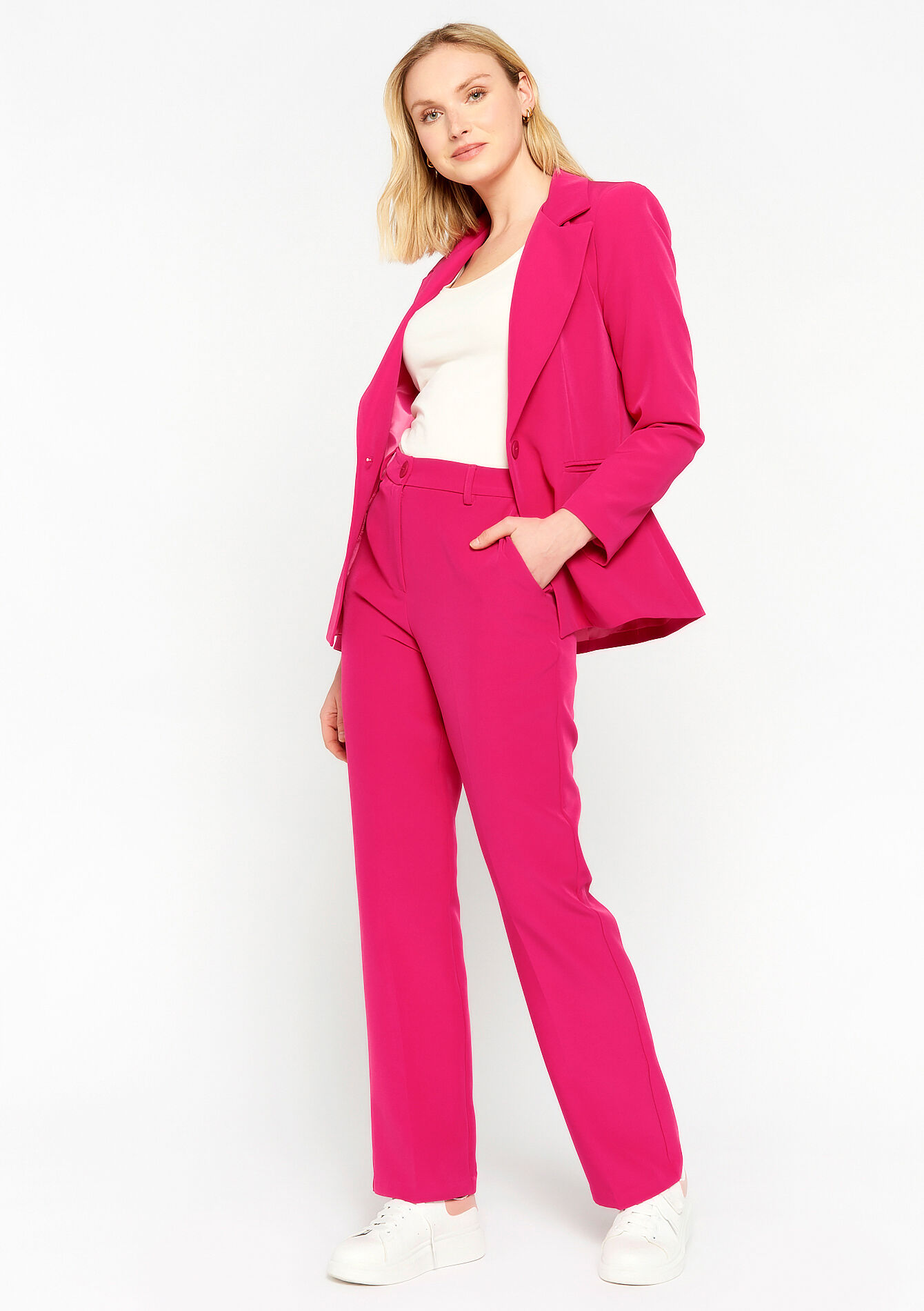 Suiting broek - PINK CAMELIA - 06100505_5614