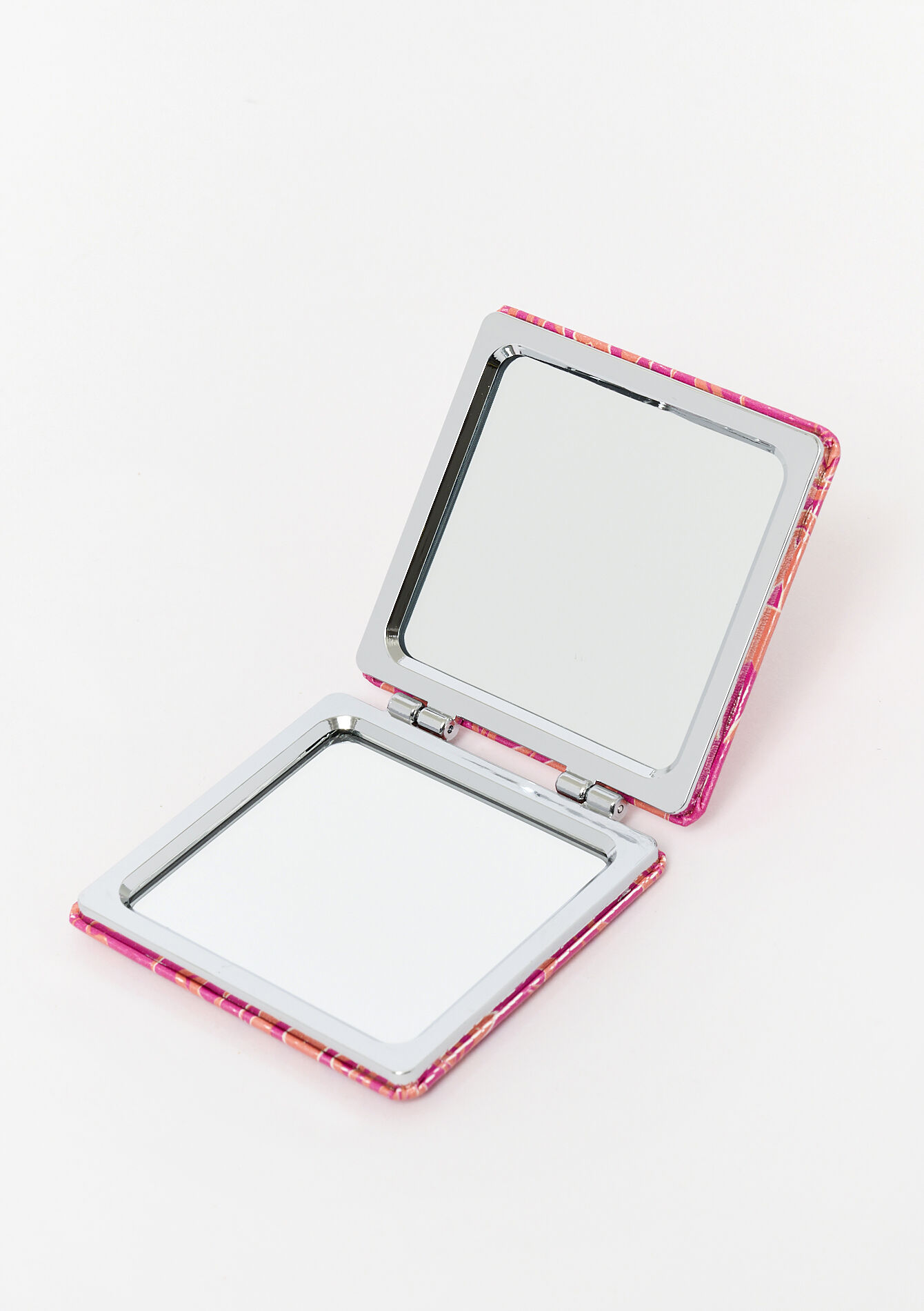 Floral compact mirror, Floral compact mirror - ORANGE BRIGHT - 17002160_1255