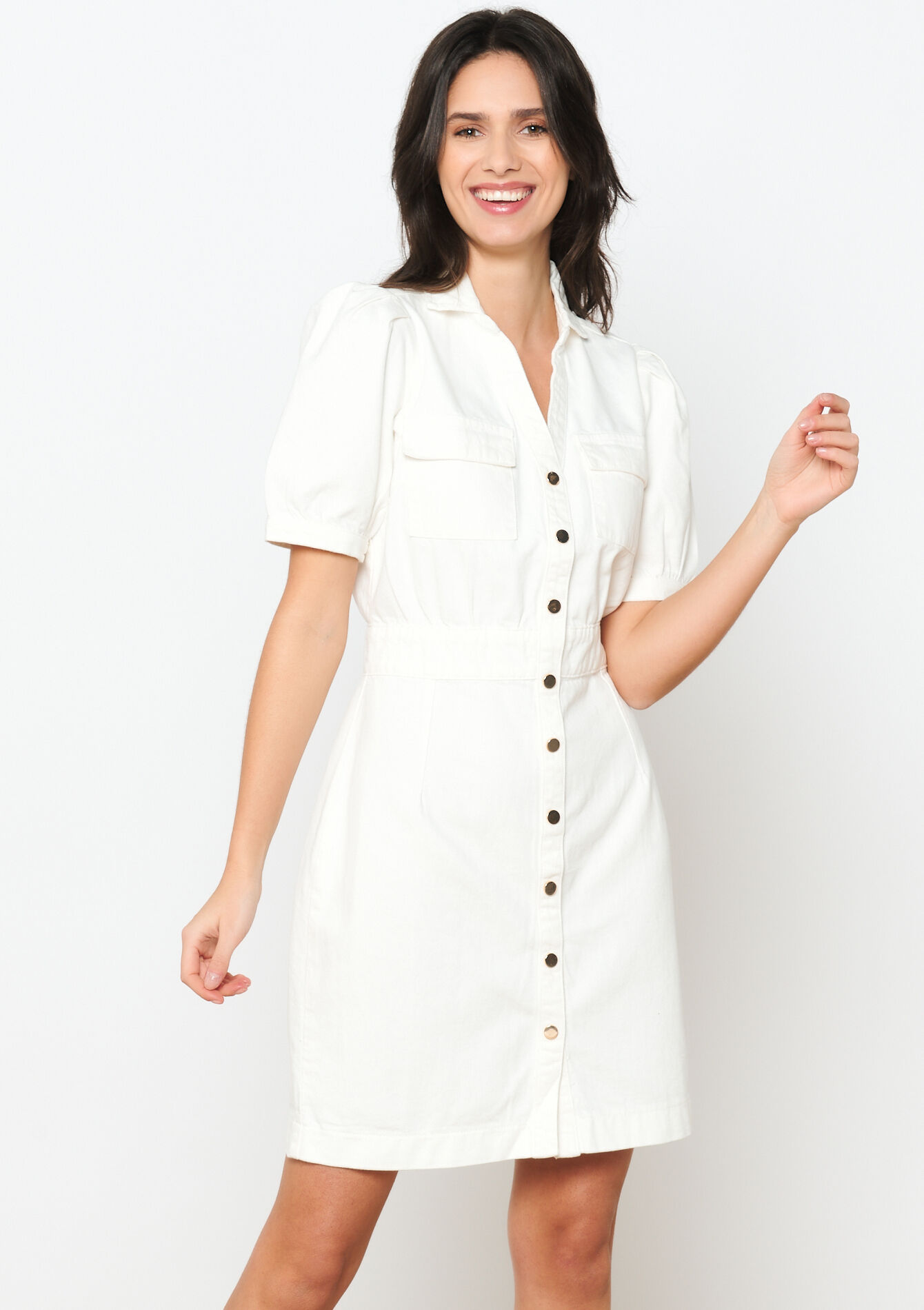 Rechte jurk, Rechte jurk - OFFWHITE - 08103403