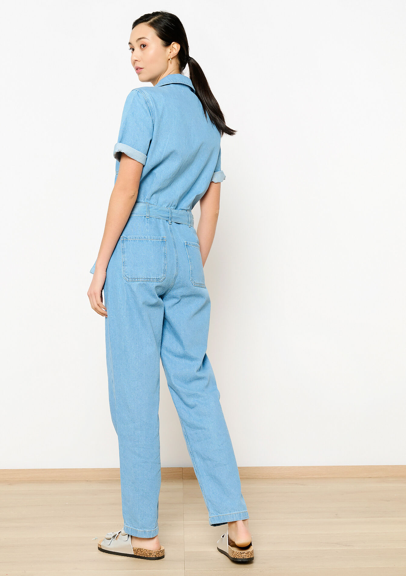 Denim boilersuit, Denim boilersuit - BLUE BLEACHED - 22000523_0502