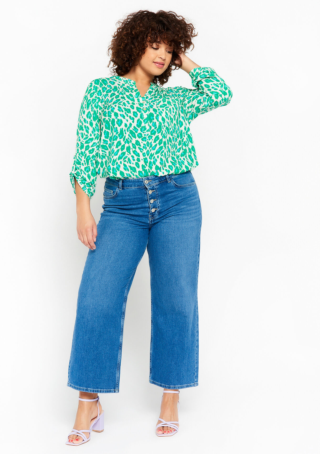 Jean taille haute, Jean taille haute - MEDIUM BLUE - 22000439_0500