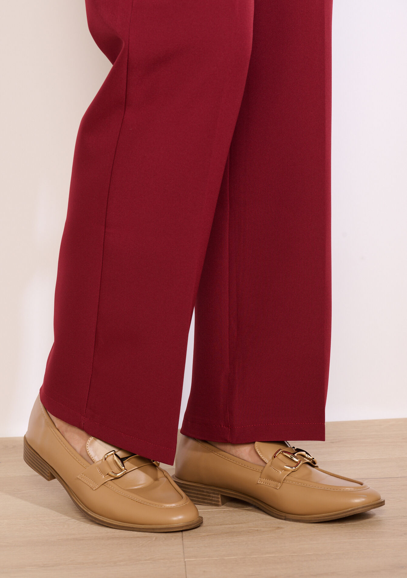 Glossy buckle loafers, Glossy buckle loafers - LIGHT CAMEL - 13200064_3814