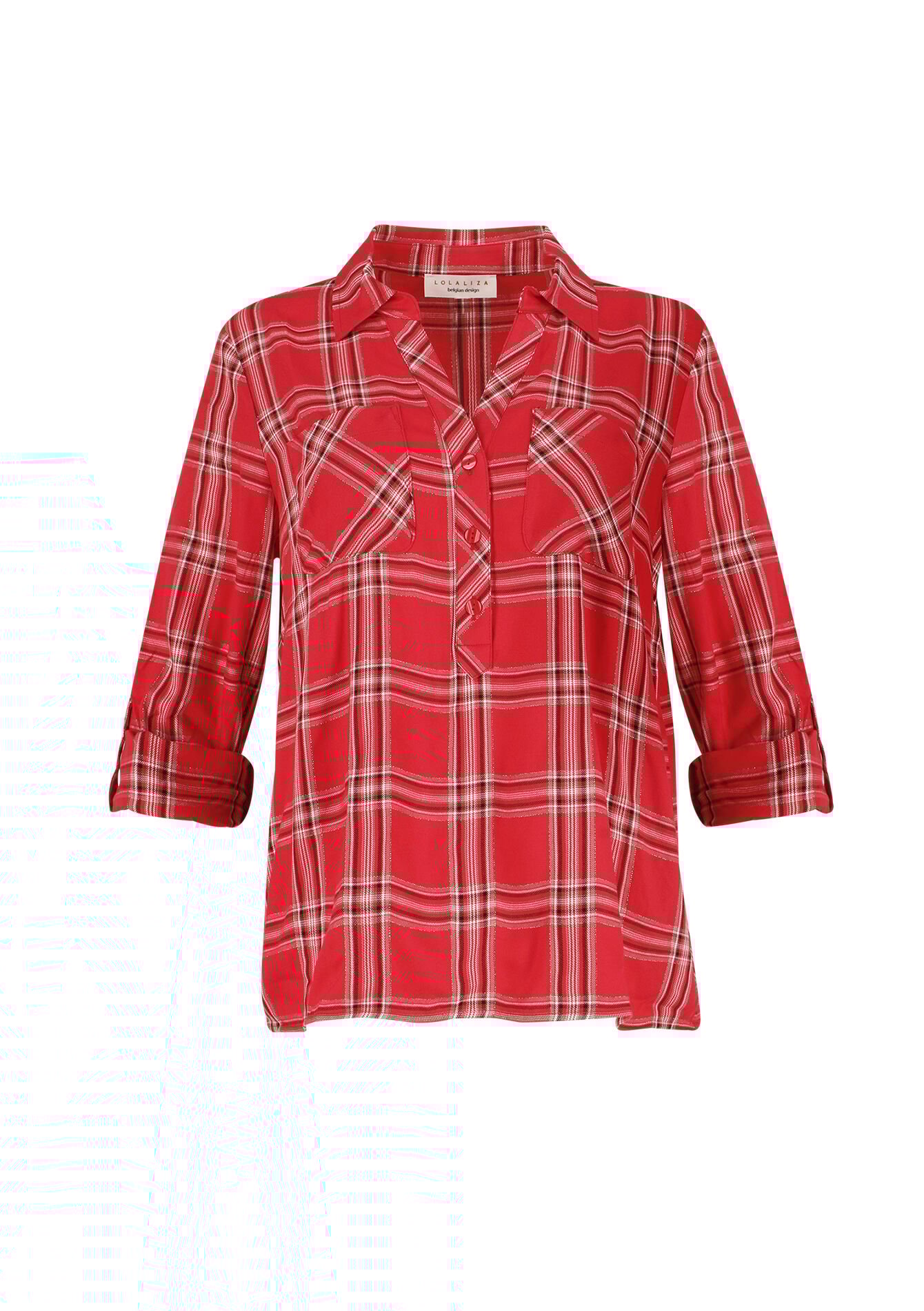 Chequered shirt, Chequered shirt - RED LOLLIPOP - 05702260_5301