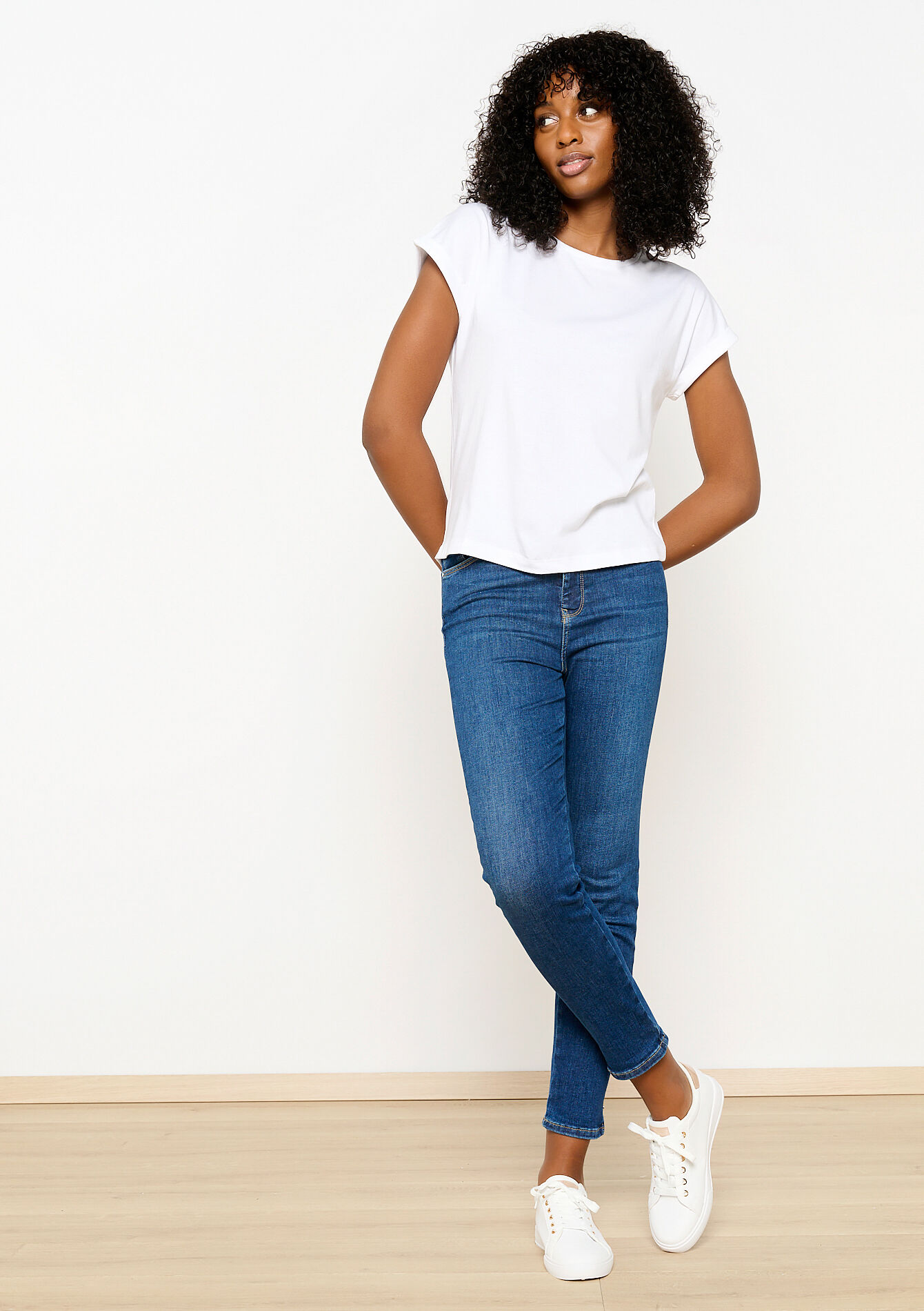 Basic T-shirt, Basic T-shirt - OPTICAL WHITE - 02301630_1019