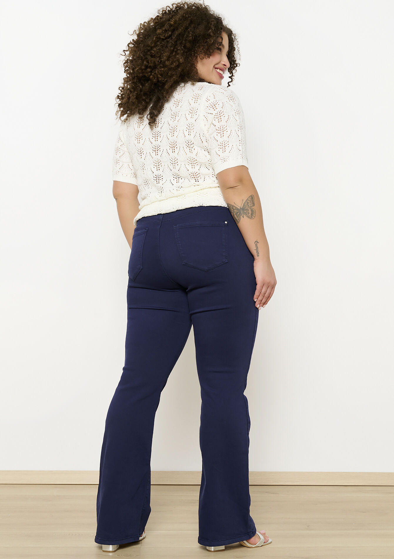 Multiple size bootcut broek - NAVY BASIC - 06004571_2723
