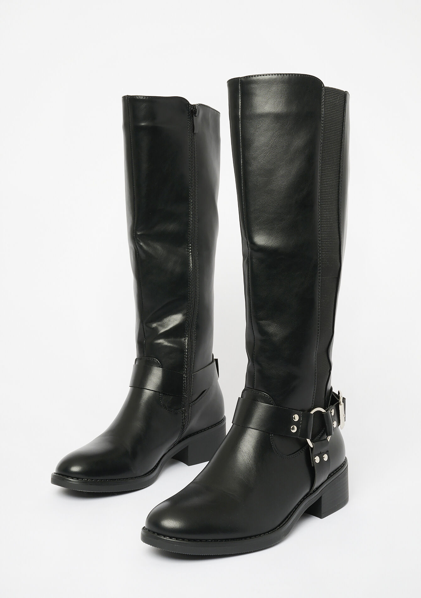 Bottes hautes style cavalier, Bottes hautes style cavalier - BLACK - 13100284_1119