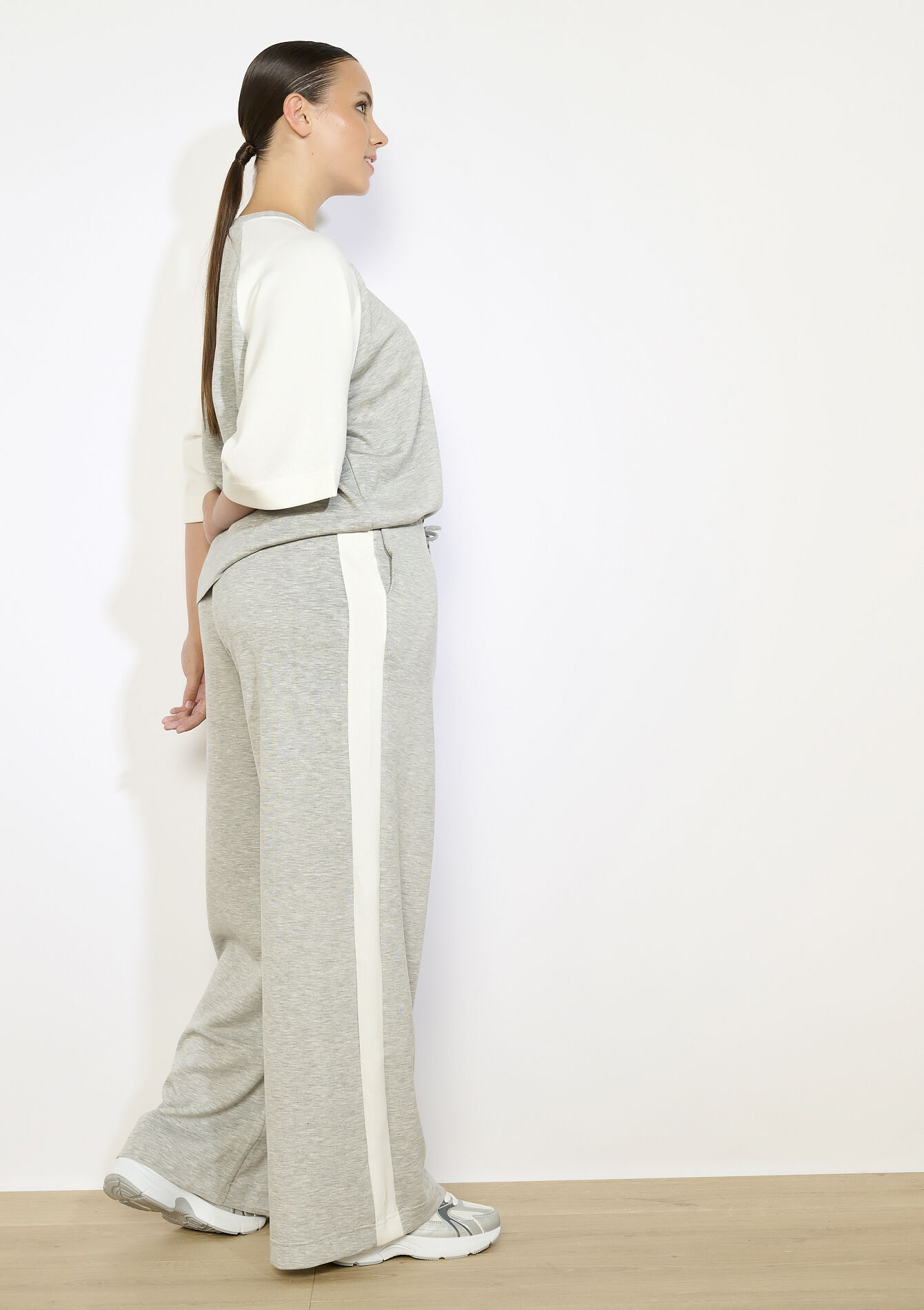 Pantalon de jogging à bandes, Pantalon de jogging à bandes - LIGHT GREY MEL - 15100372_1061