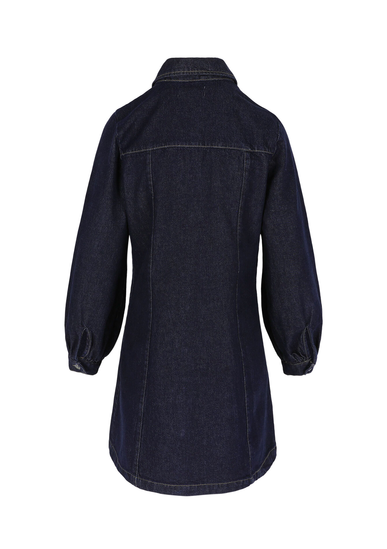 Denim overhemdjurk - DARK BLUE - 08104178_0501