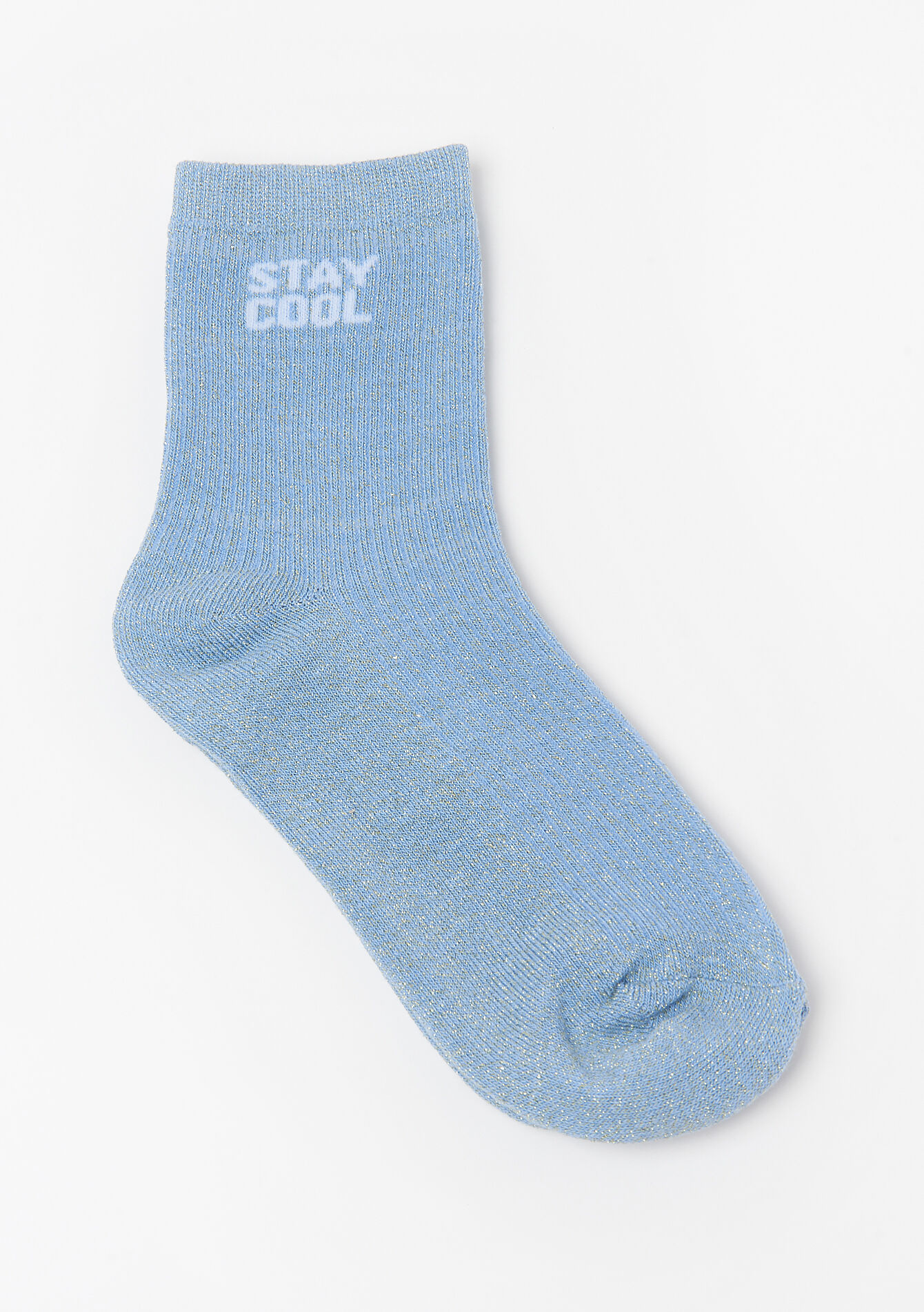 Lurex sokken, Lurex sokken - LIGHT BLUE - 17101424_1709