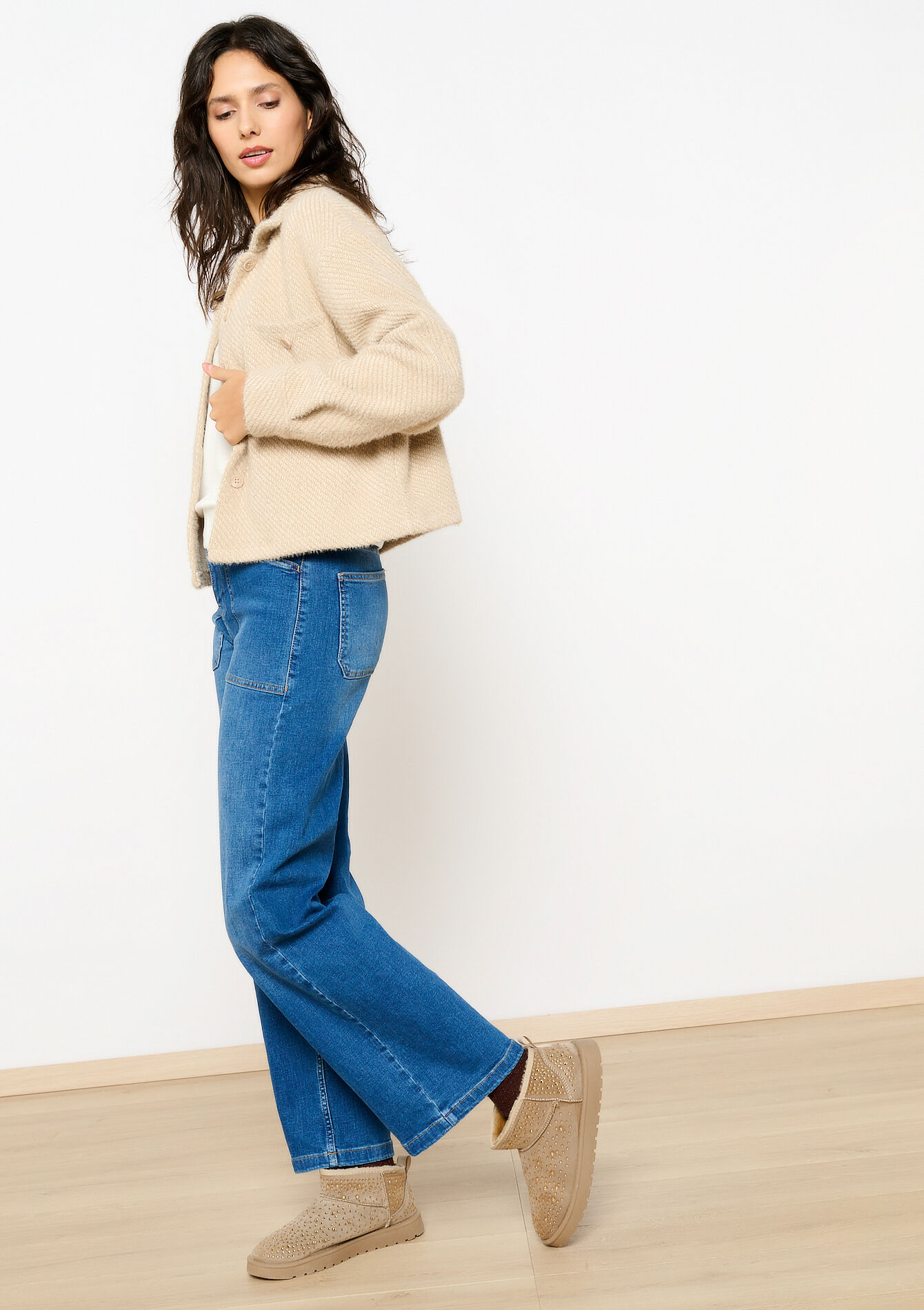 Soft jacket - BEIGE SAND - 09101002_1940