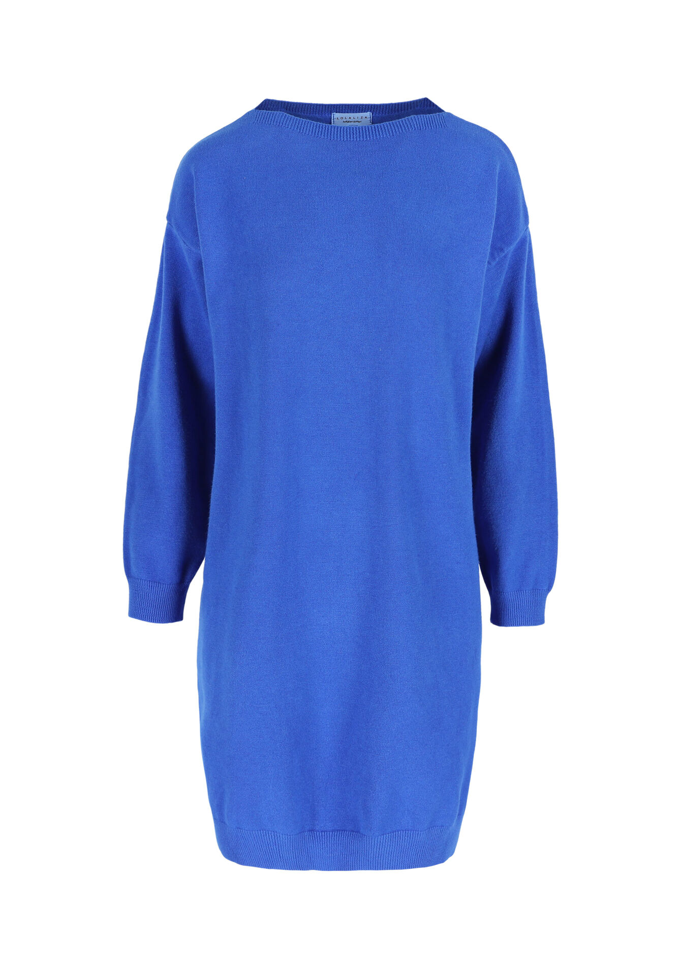 Oversized gebreide jurk, Oversized gebreide jurk - BLUE COBALT - 08103503_2925