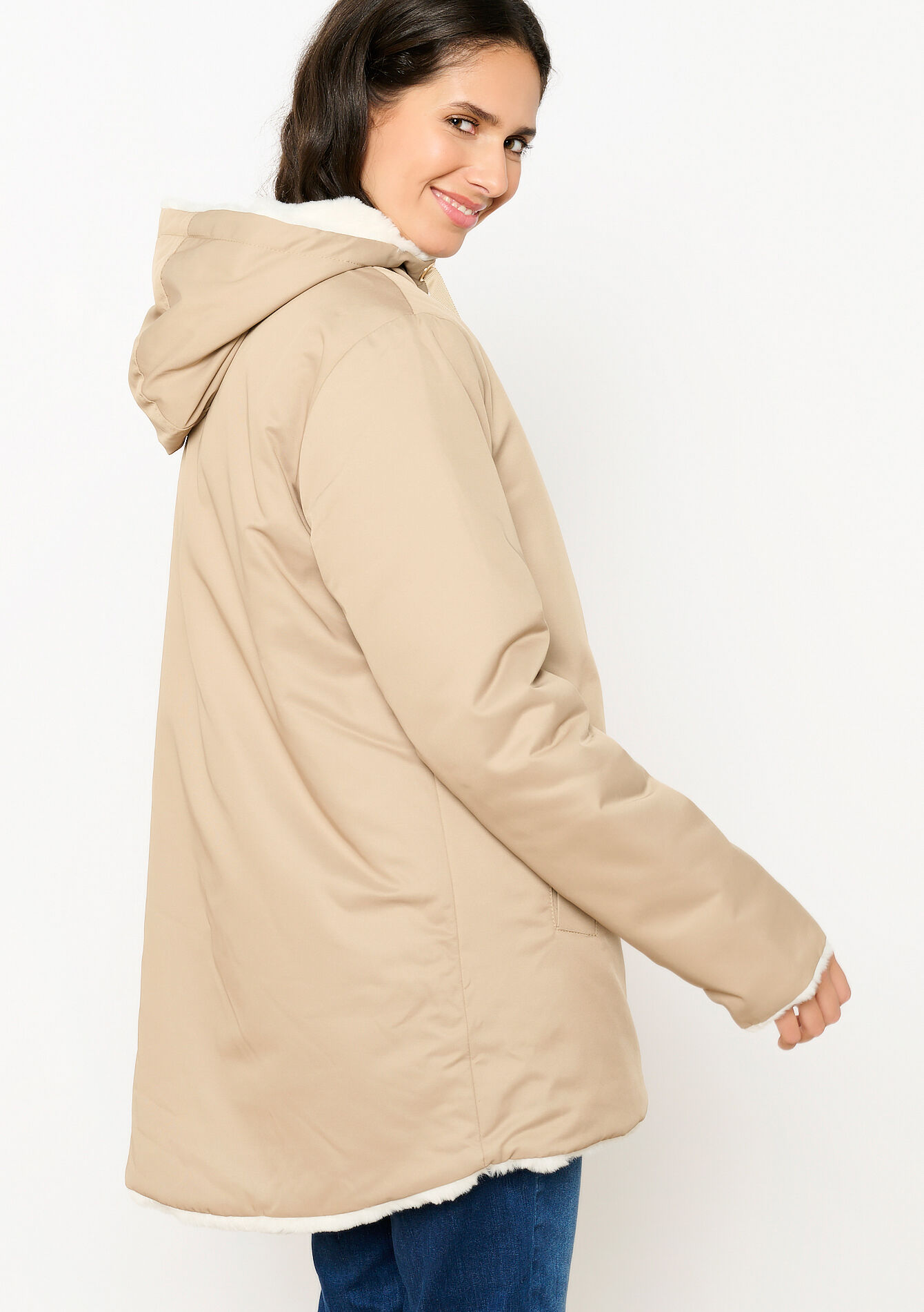 Parka réversible, Parka réversible - LIGHT TAUPE - 23000700_2572