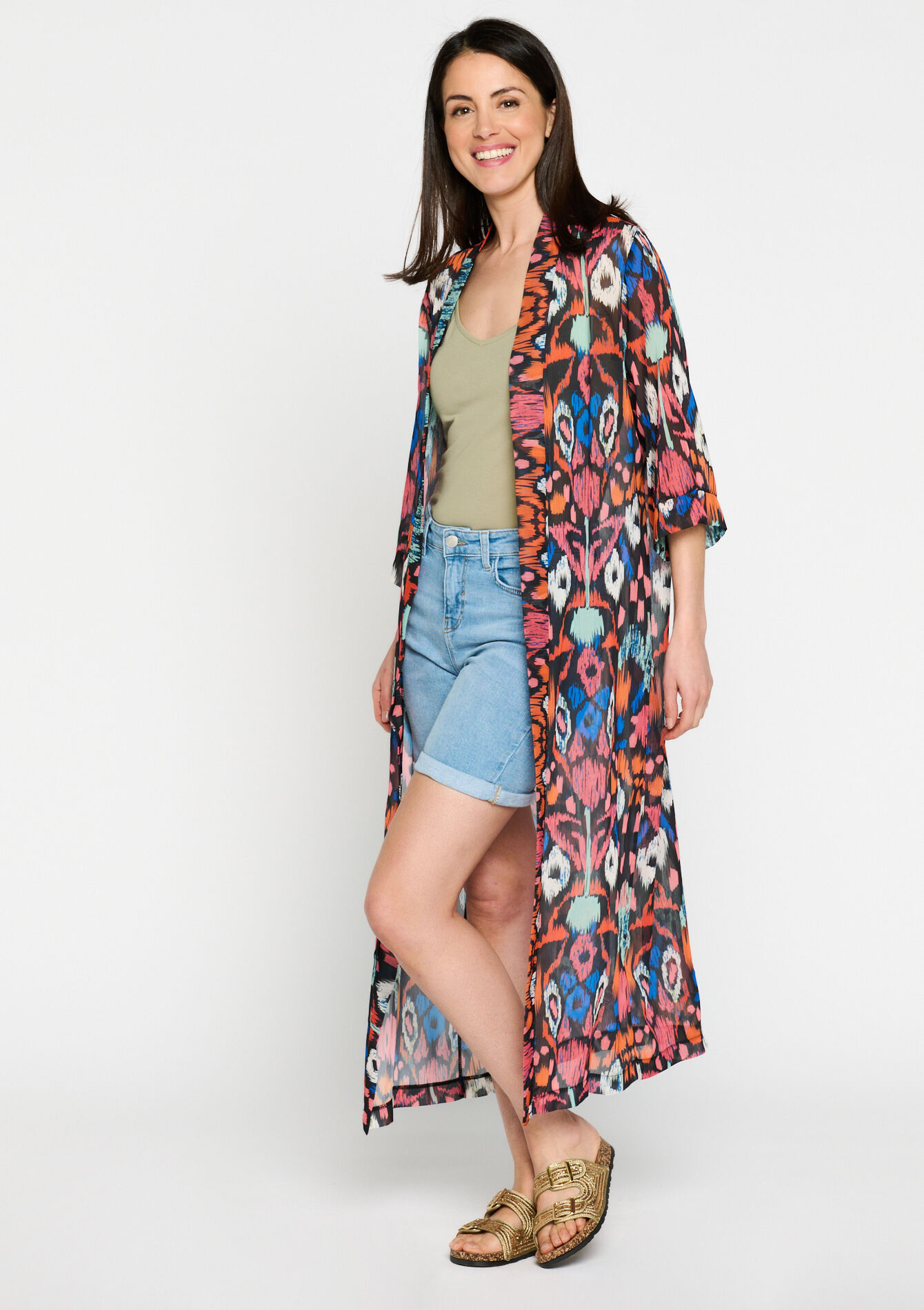 Lange kimono - BLACK - 09100800_1119