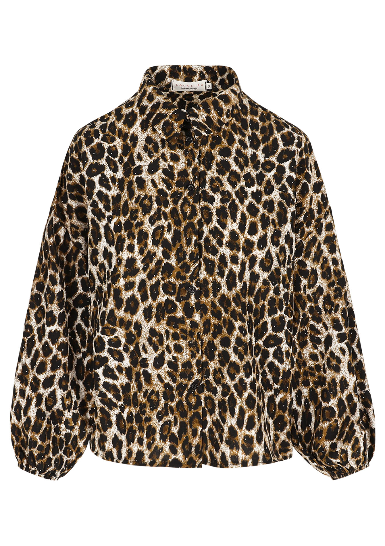 Chemise léopard scintillante - LIGHT CAMEL - 05702991_3814