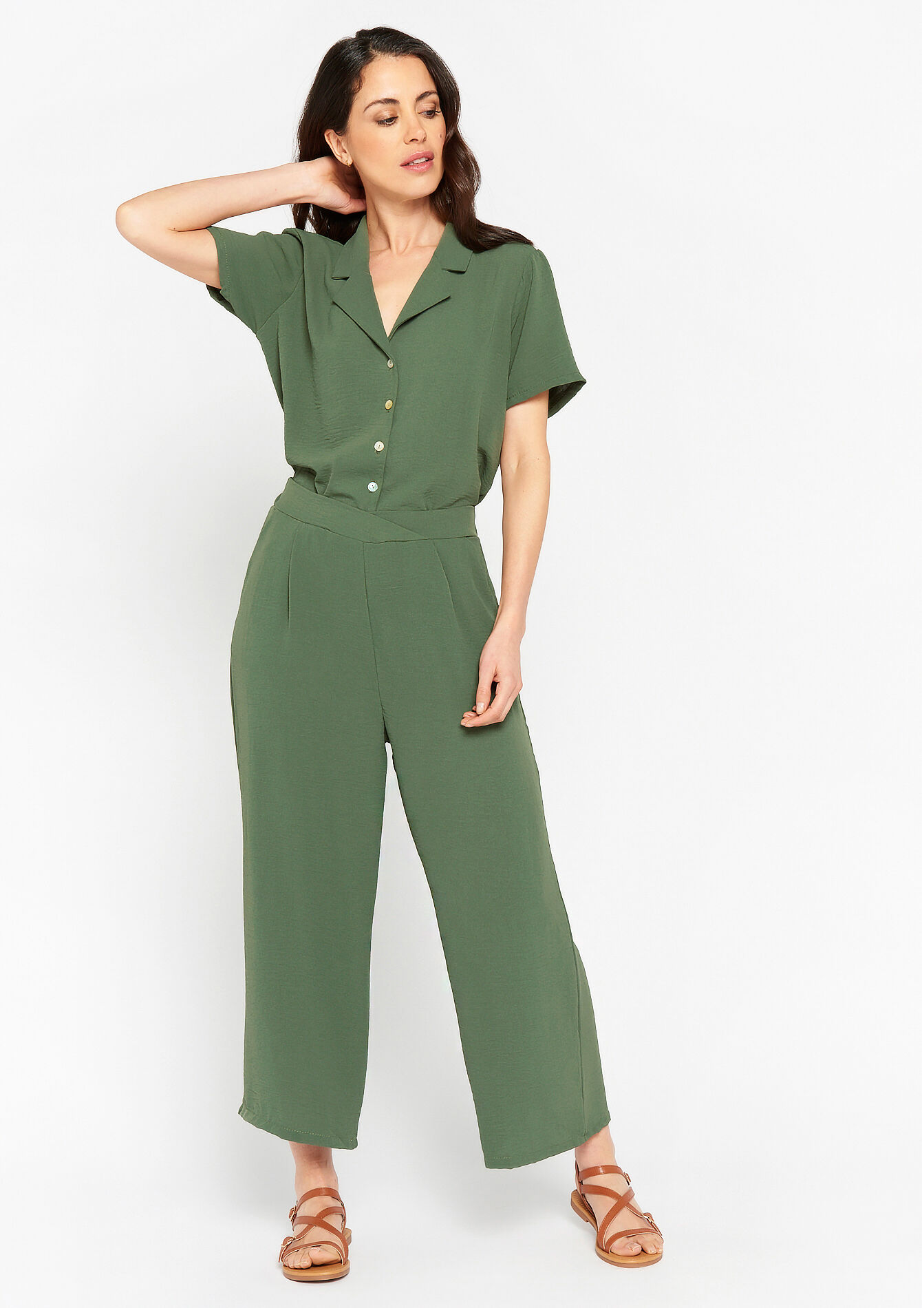 Wijde broek, Wijde broek - CORAL BRIGHT - 06600743