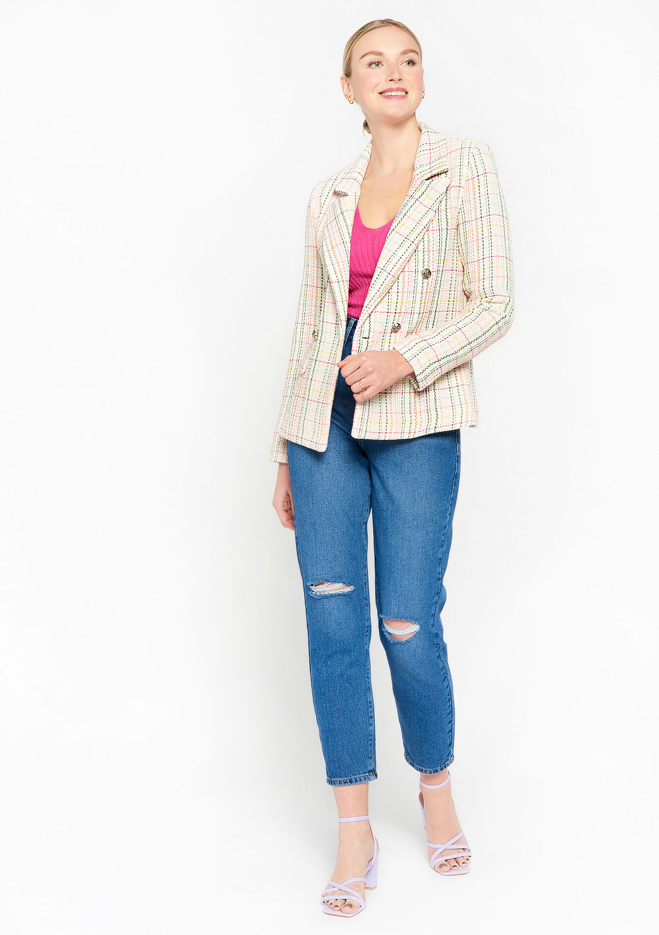 Tweed blazer - OFFWHITE - 09100755_1001