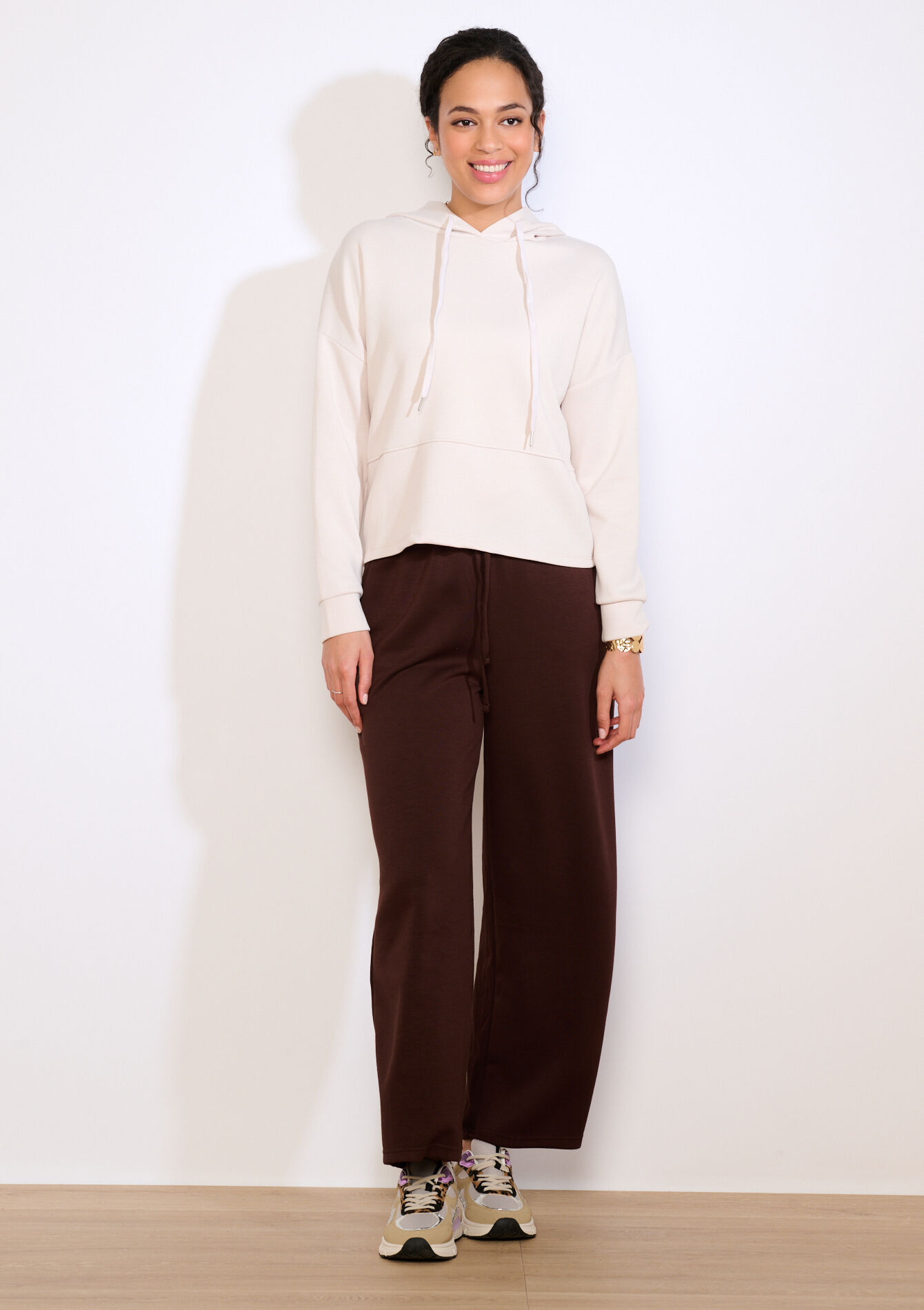 Sweat à capuche - LT BEIGE - 15100428_2527