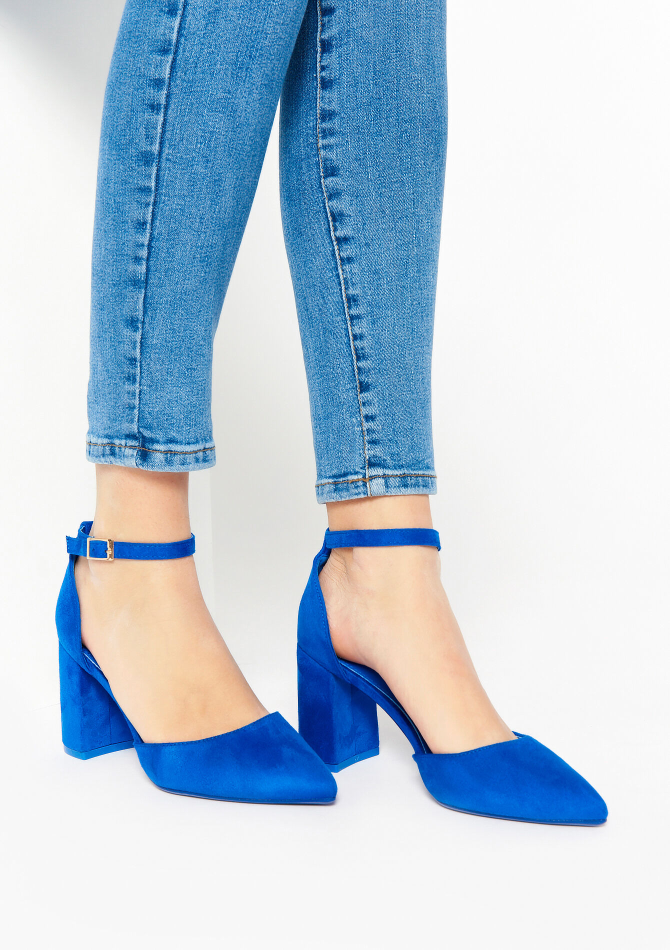 Pumps with strap, Pumps with strap - ELECTRIC BLUE - 13000637_1619