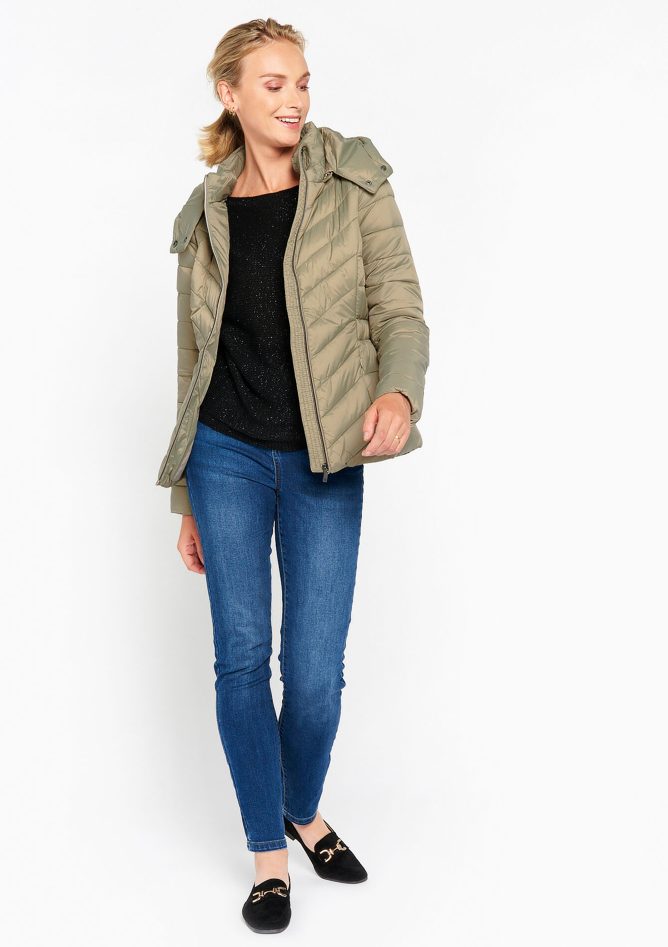 Lichte gewatteerde jas, Lichte gewatteerde jas - TAUPE - 23000586_1021