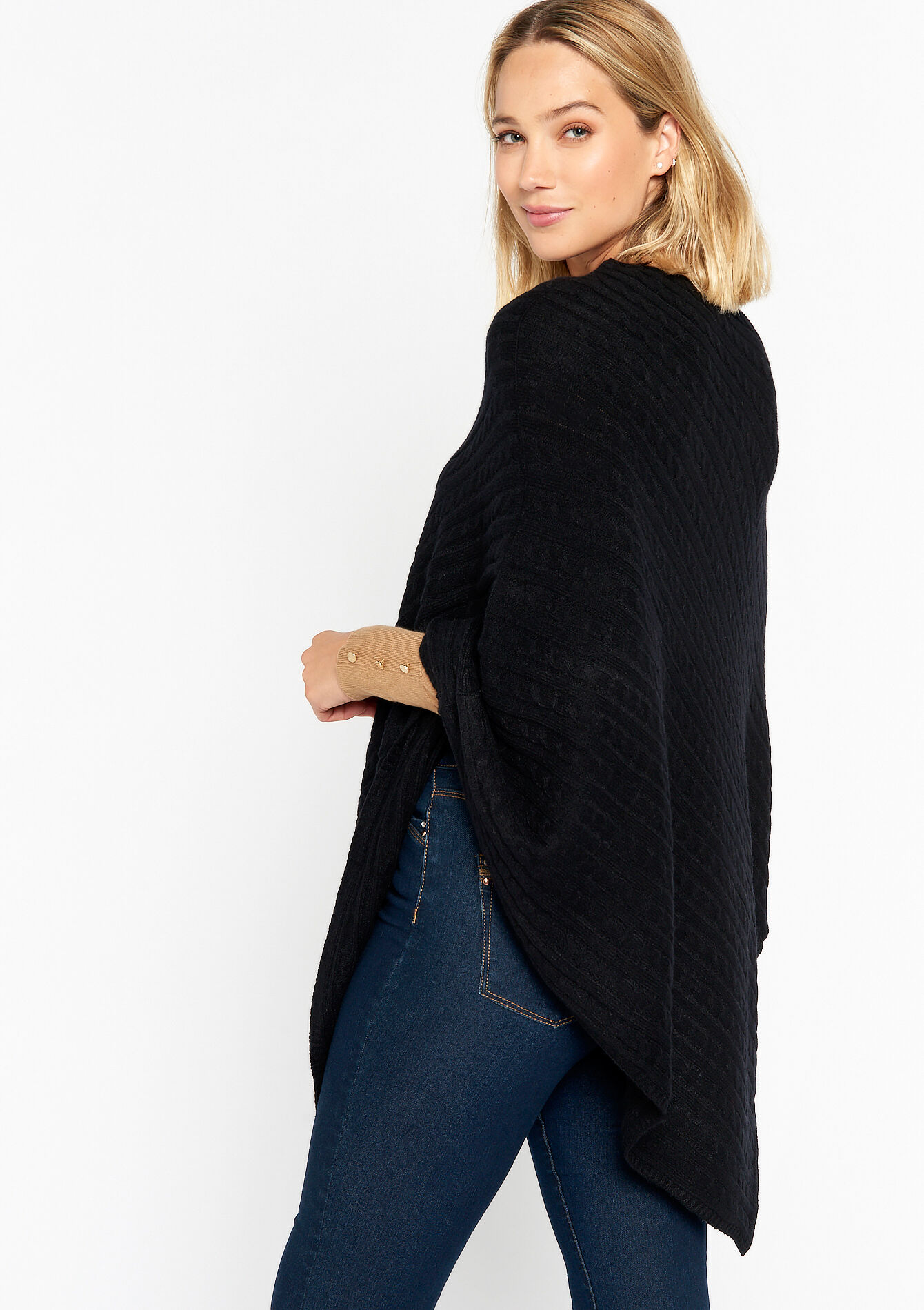 Poncho - BLACK - 1077995