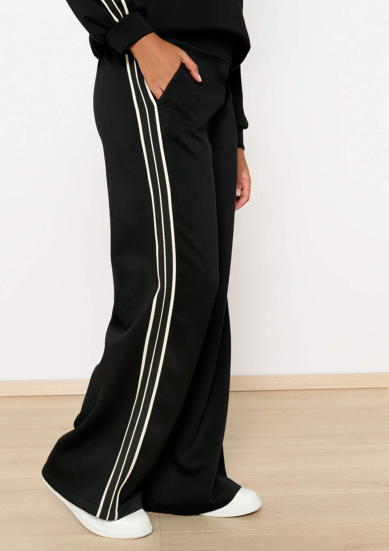 Trainingsbroek met strepen, Trainingsbroek met strepen - BLACK - 15100327_1119