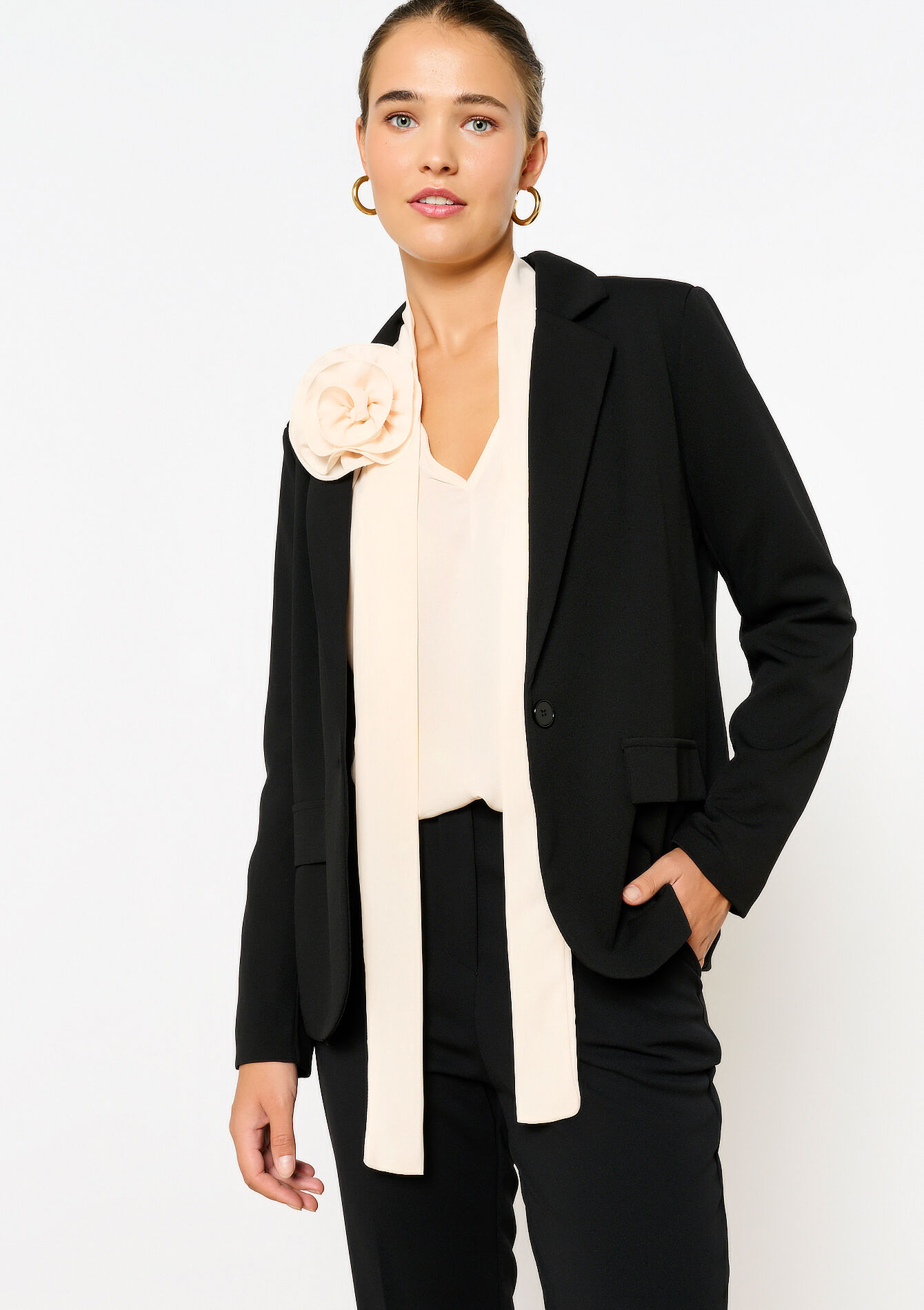 Klassieke blazer, Klassieke blazer - BLACK - 09100967_1119