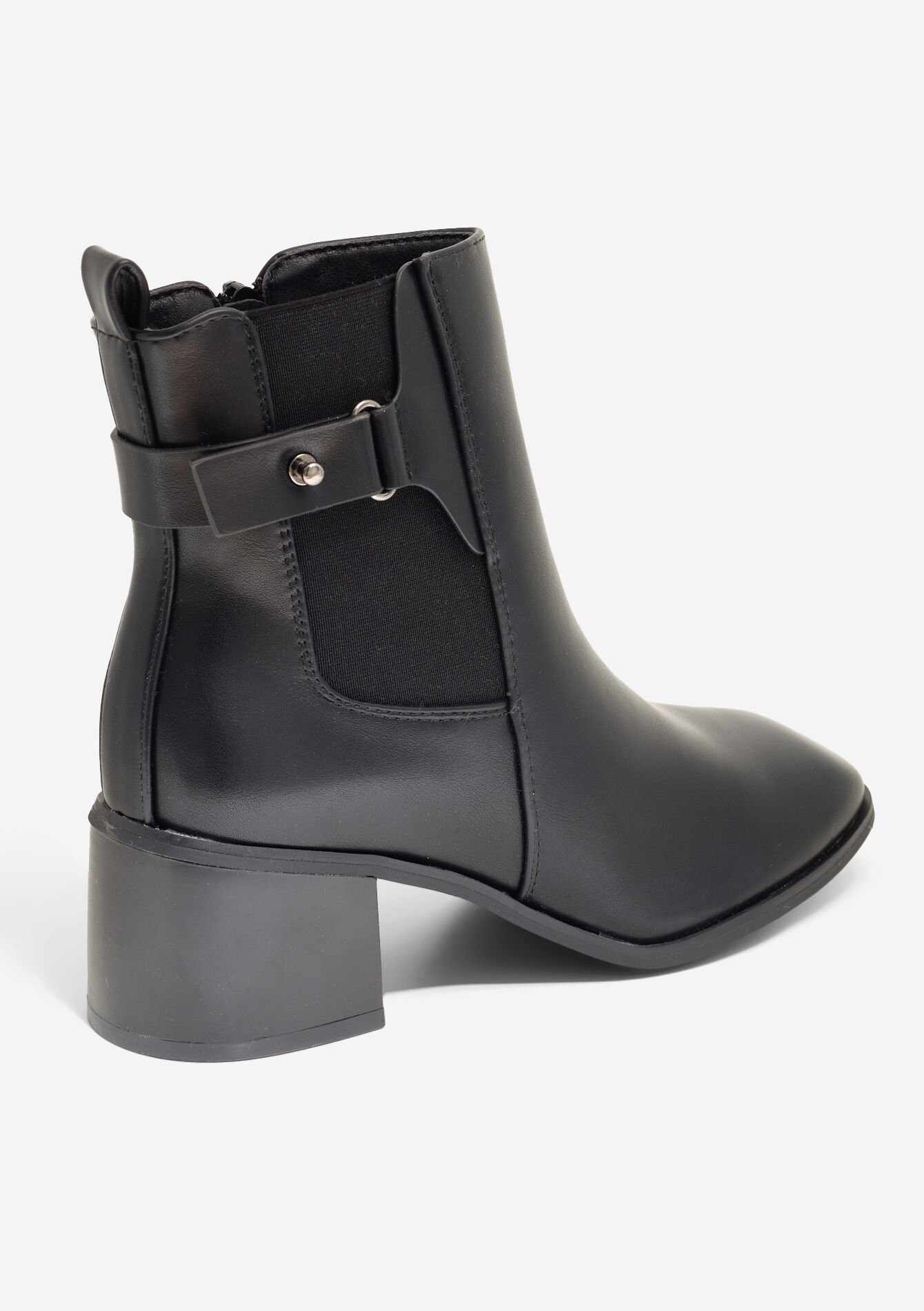 Elegante enkellaarzen met gesp, Elegante enkellaarzen met gesp - BLACK - 13100313_1119