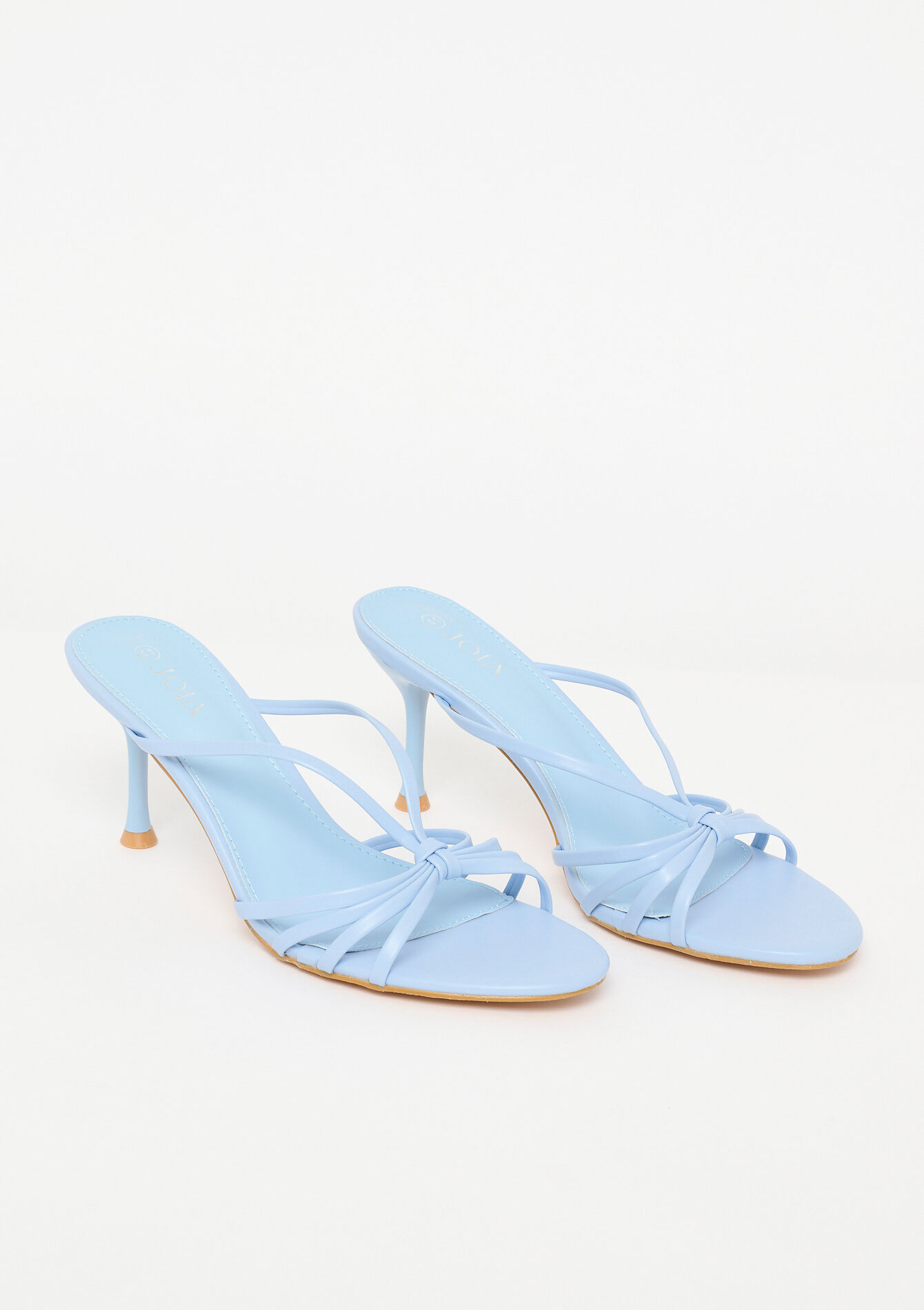 Sandalen met hak en bandjes - BLUE PASTEL - 13000859_3003
