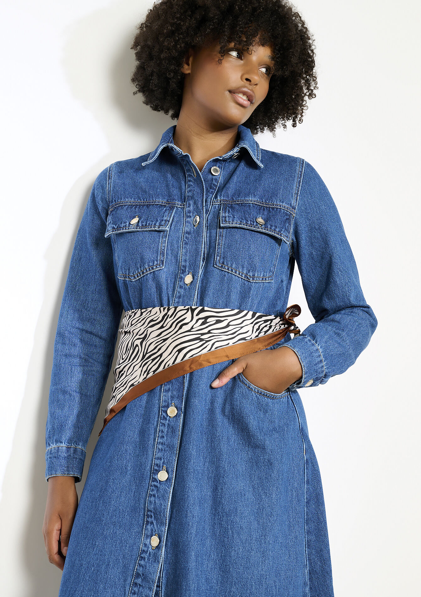 Zijdezachte zebrasjaal, Zijdezachte zebrasjaal - OPTICAL WHITE - 17101358_1019