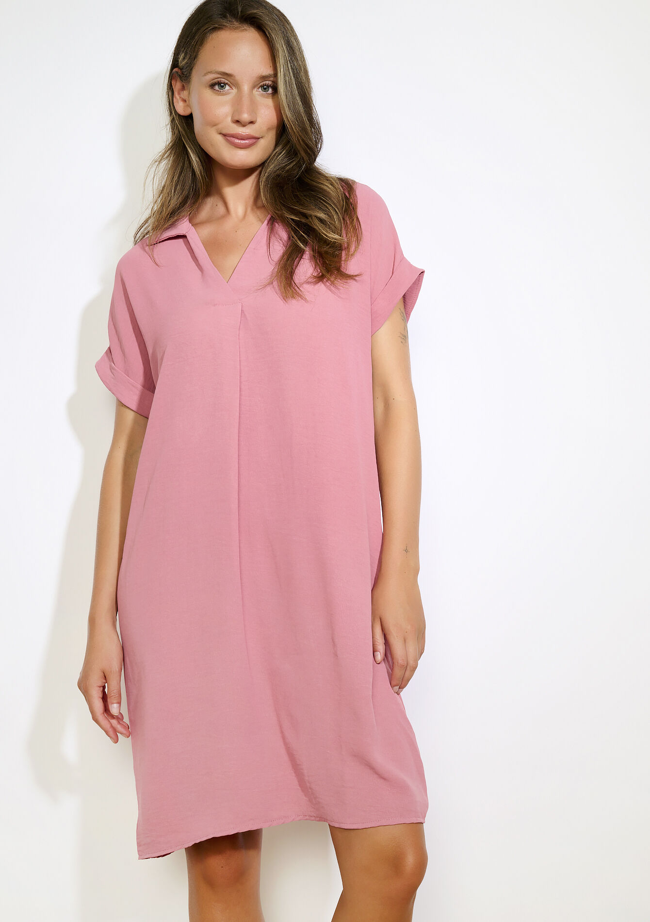 Robe polo droite - COSMETIC PINK - 08104194_5733