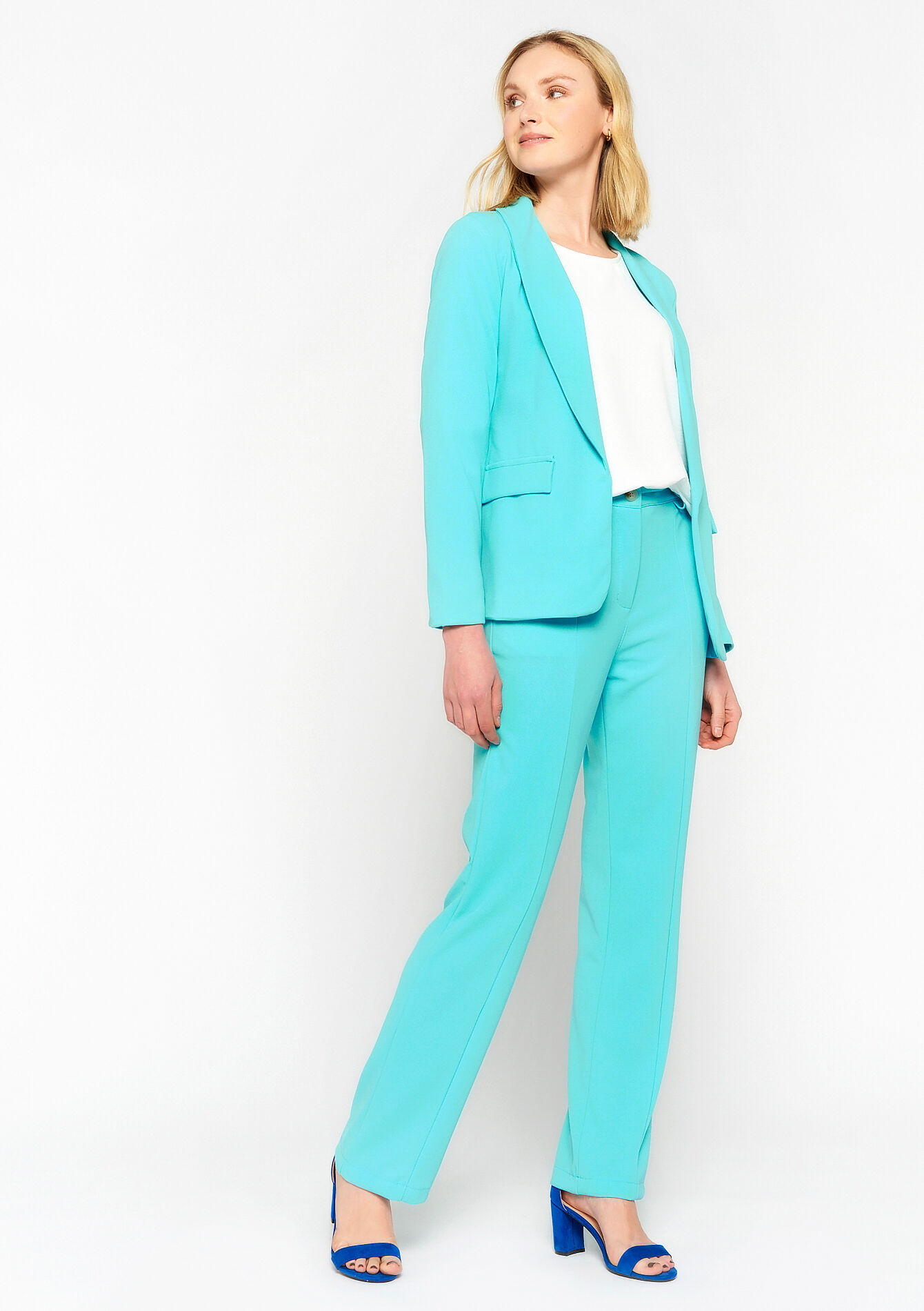 Suiting blazer, Suiting blazer - TURQUOISE - 09100751_1759