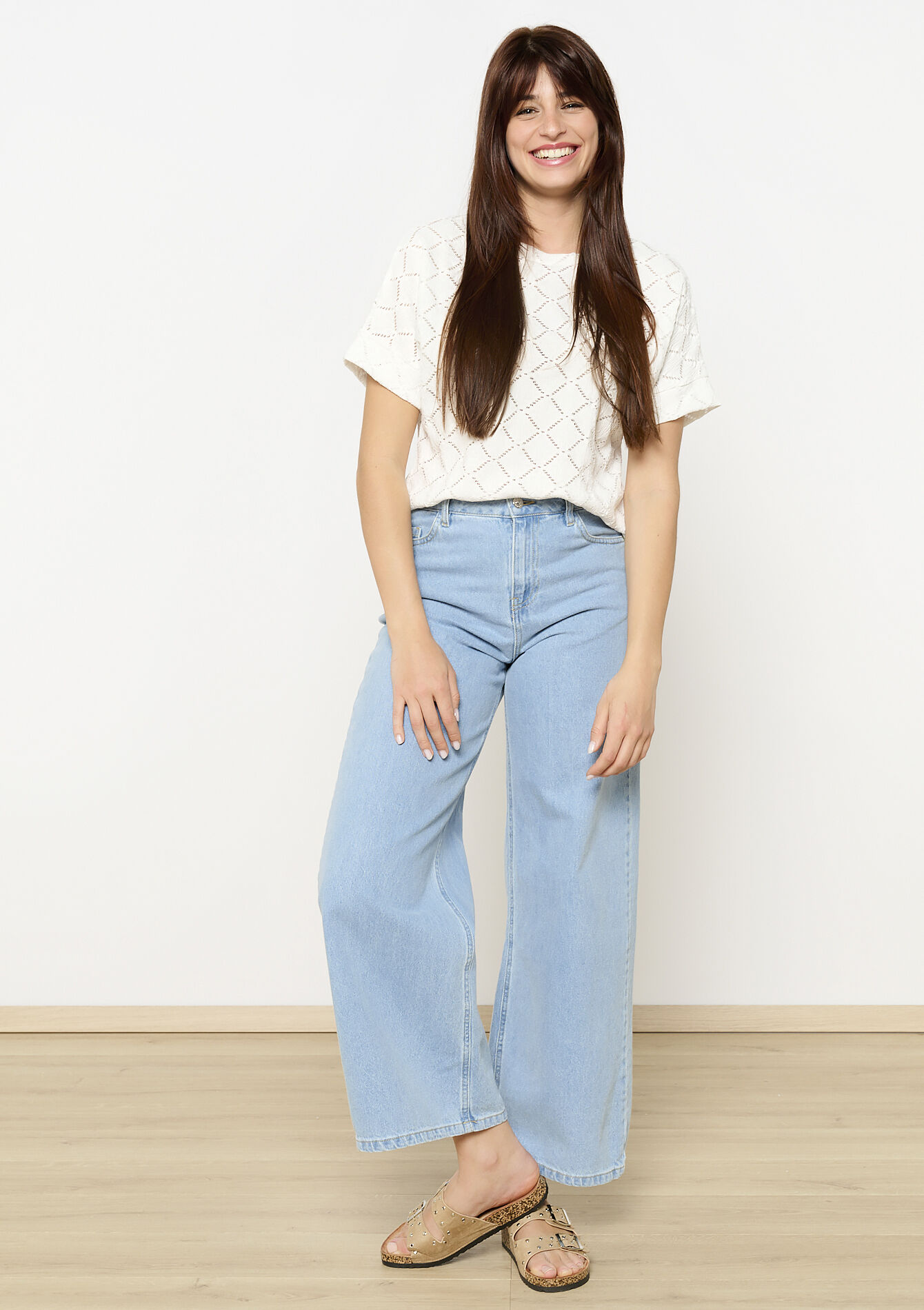 T-shirt ajouré graphique - OFFWHITE - 02301794