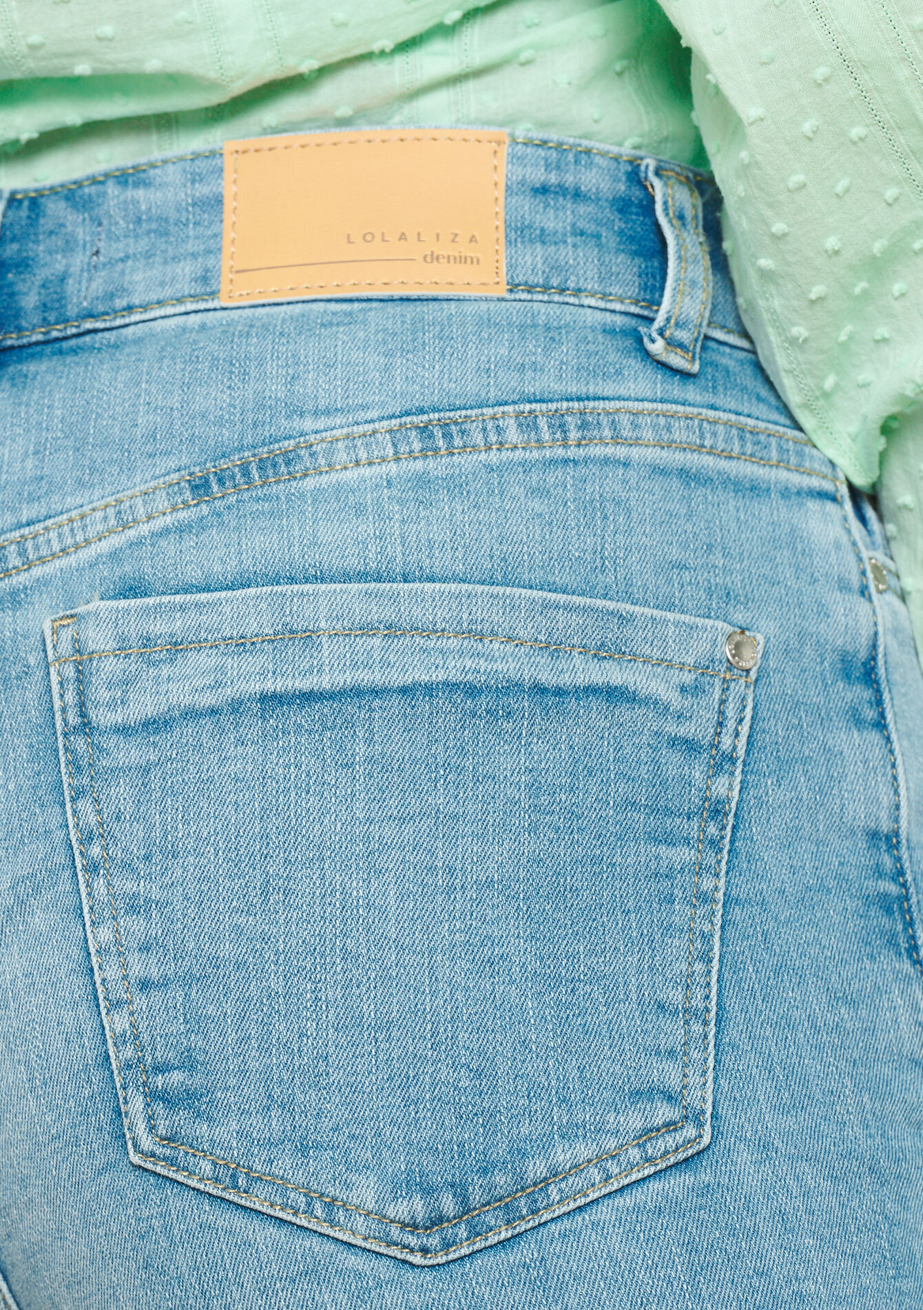 Short long en denim - BLUE BLEACHED - 22000516_0502