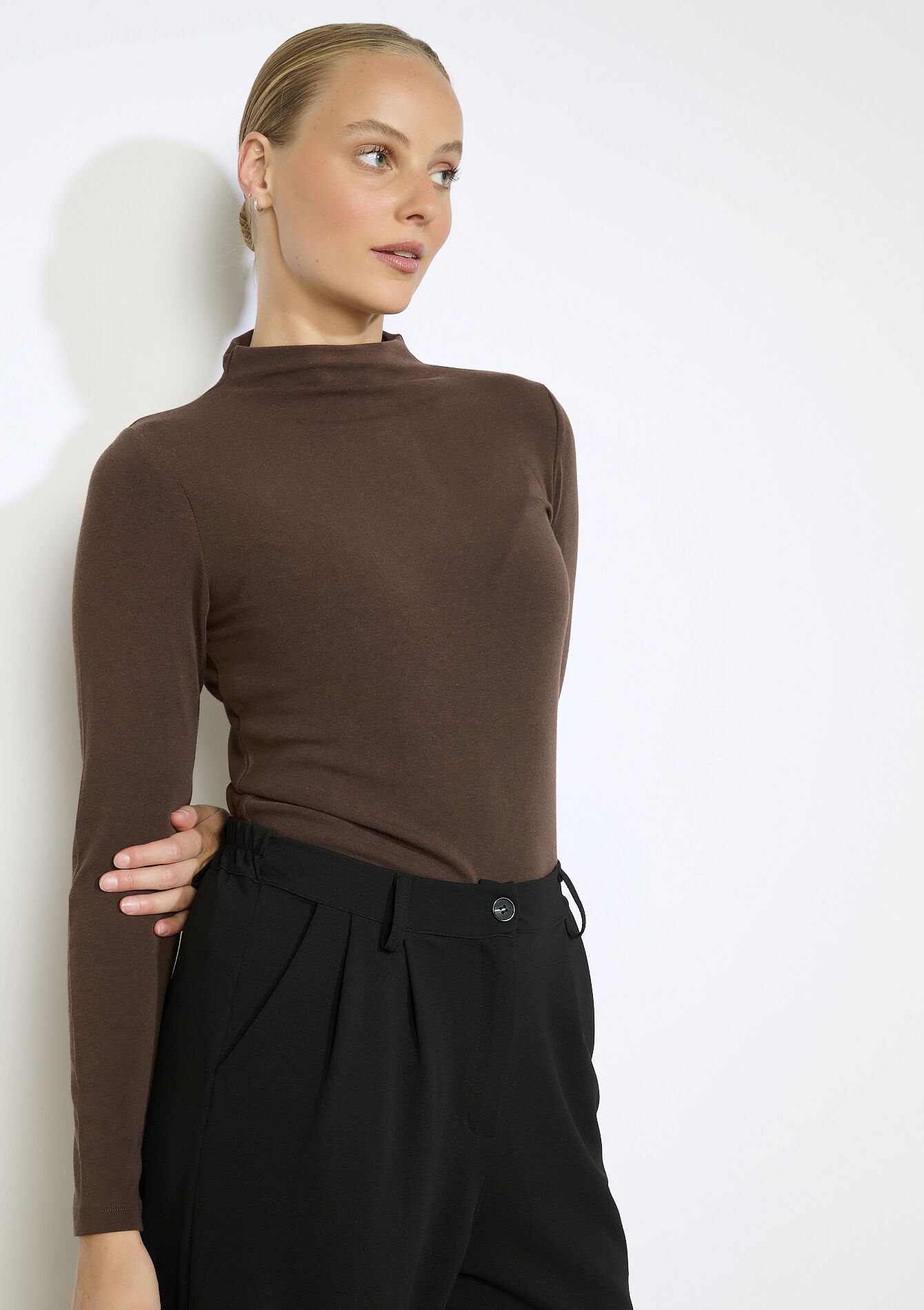 Long sleeve turtleneck T-shirt, Long sleeve turtleneck T-shirt, , front