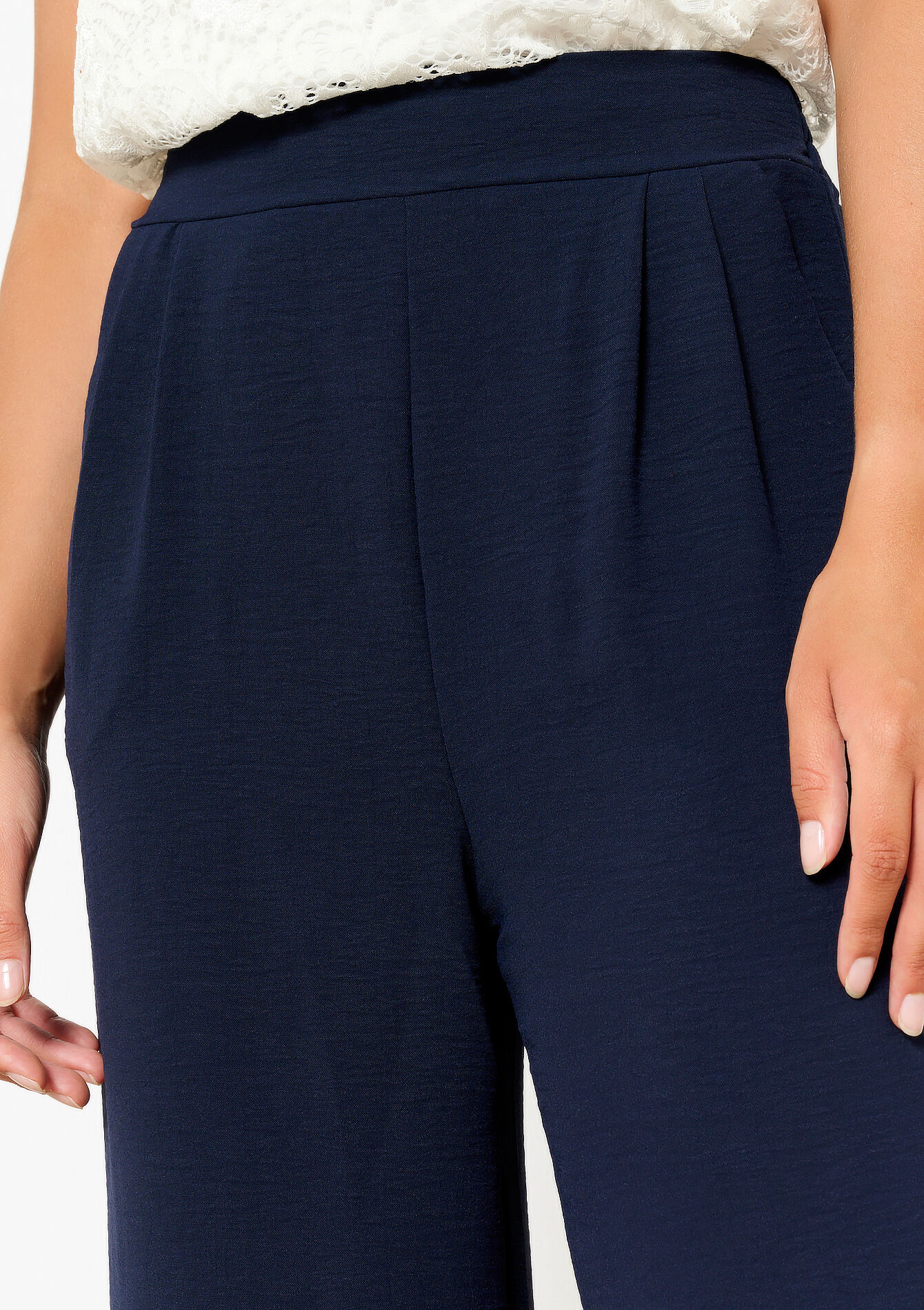 Wijde broek, Wijde broek - NAVY BASIC - 06600891_2723