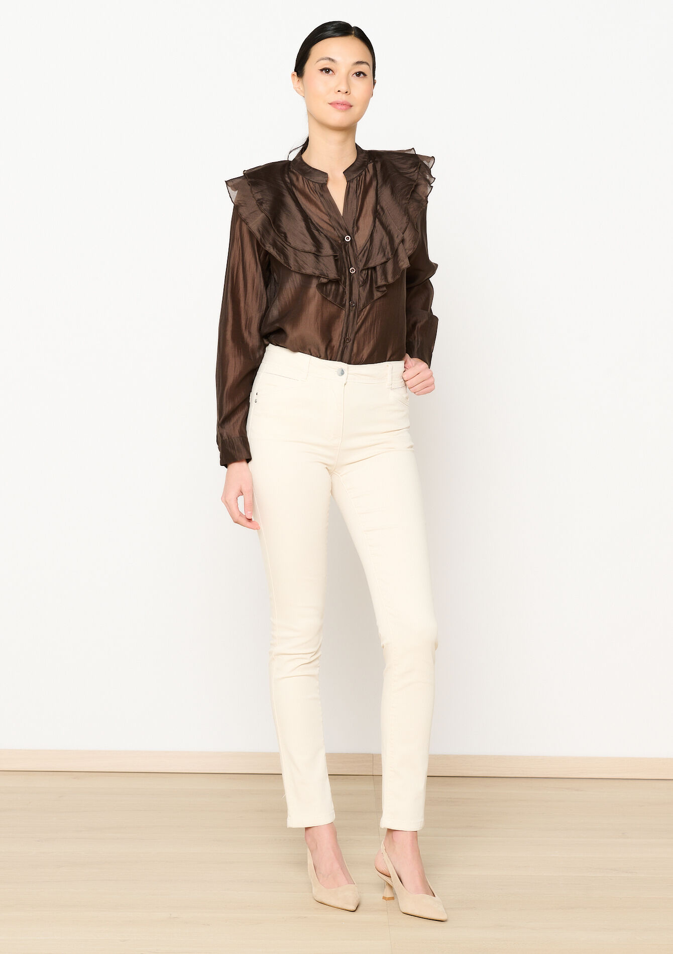 Slimfit pants, Slimfit pants - LT BEIGE - 06004562_2527