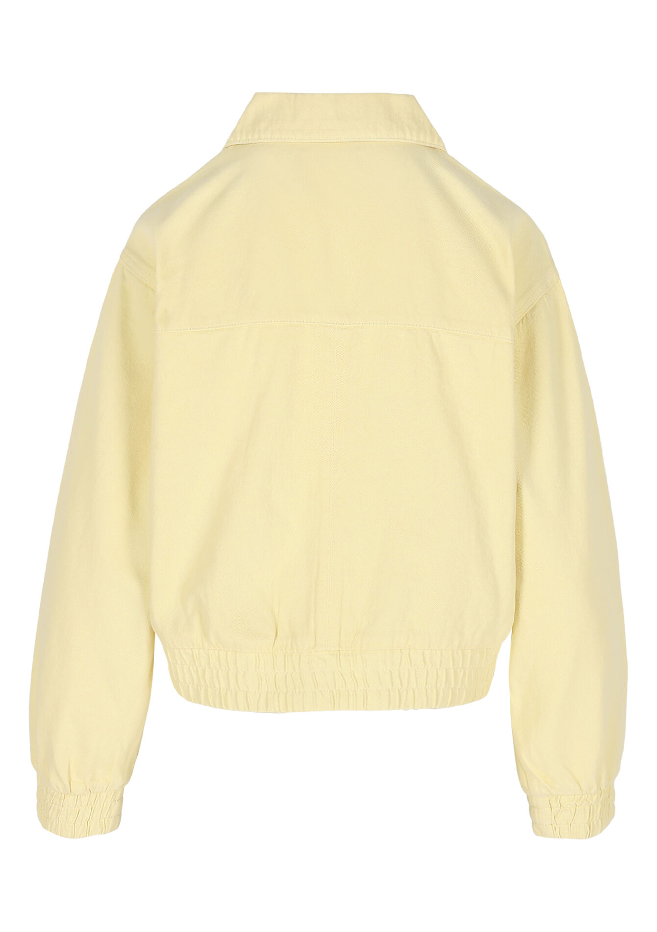 Cropped zip jacket, Cropped zip jacket - YELLOW PASTEL - 09101104_5004